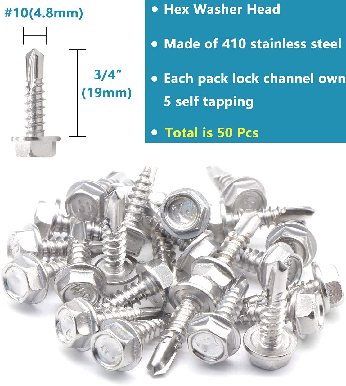 letsFix Greenhouse Wiggle Wire & Lock Channel with 50 Screws PVC Coated Spring Wire & Aluminum