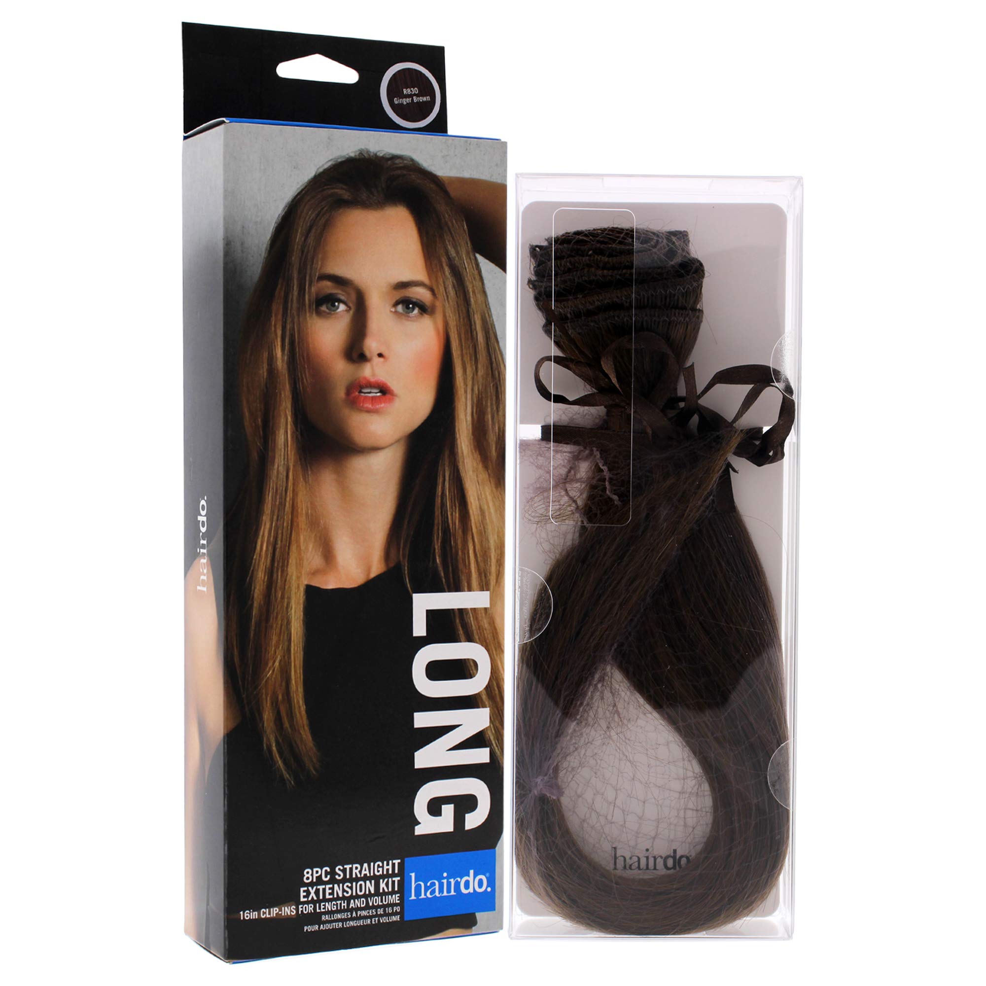 Hairdo Straight Extension Kit, R830 Ginger Brown