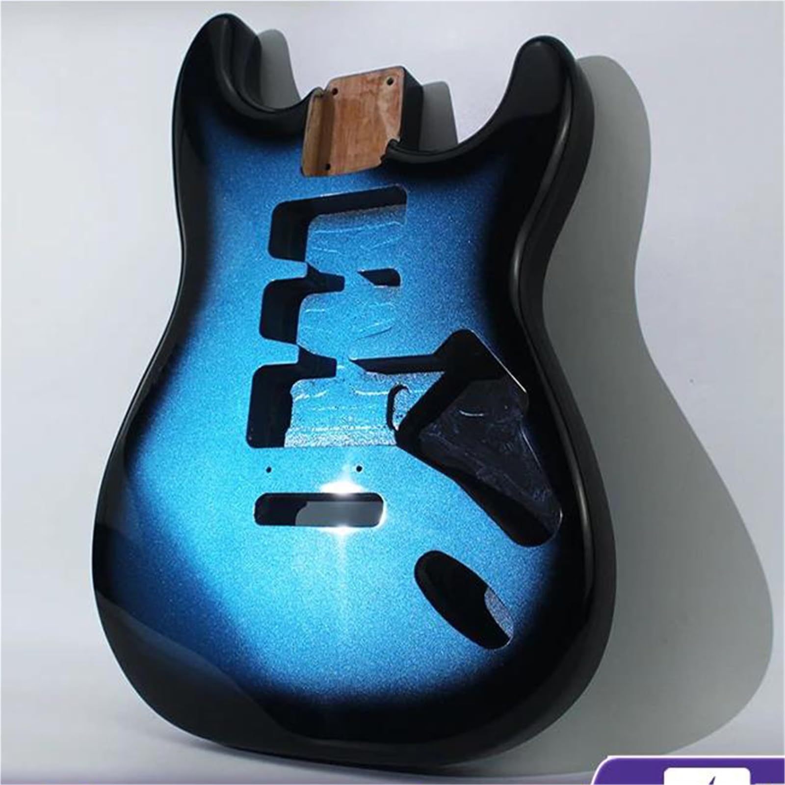 Unfinished Guitar Body AAAAA Blue Gradient Alder Wood Body DIY For ST Electric Guitar