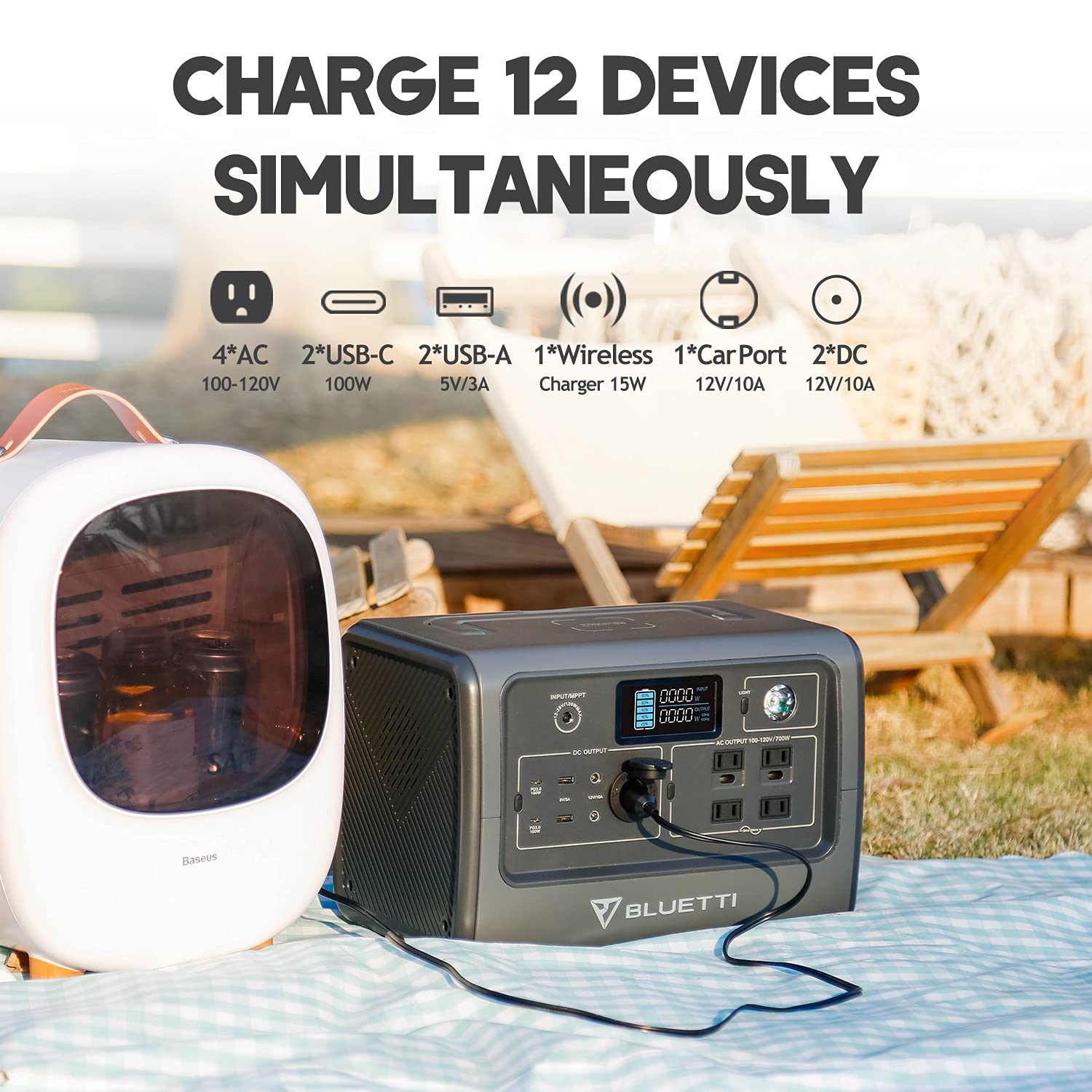 Amazon.com : BLUETTI Solar Generator EB70S with 100W Solar Panel 