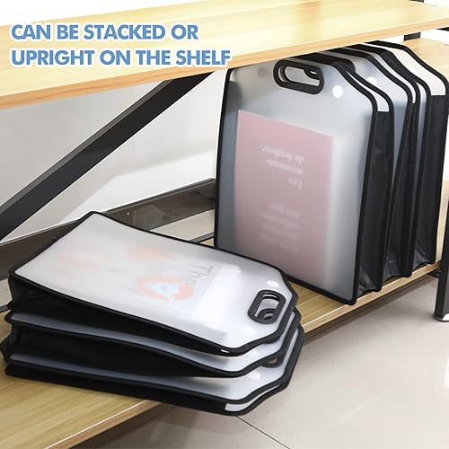 Miniatura 6 de PerKoop 6 organizadores de almacenamiento de papel para álbumes de recortes, hojas de 12 x 12 pulgadas, almacenamiento de papel expandible