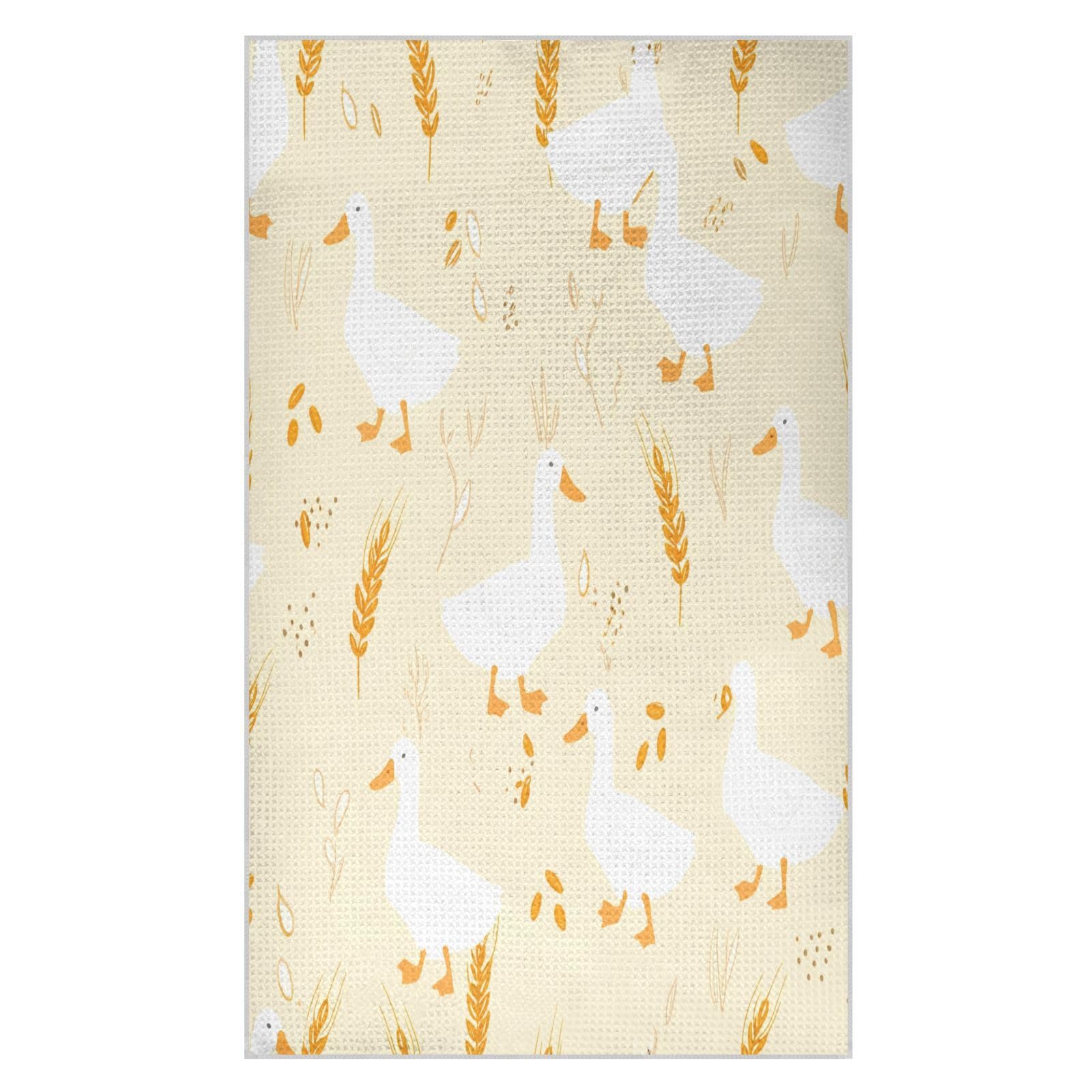 BURSTDDY Cartoon Goose Kitchen Towels,Absorbent Dish Towels 2 Pack
