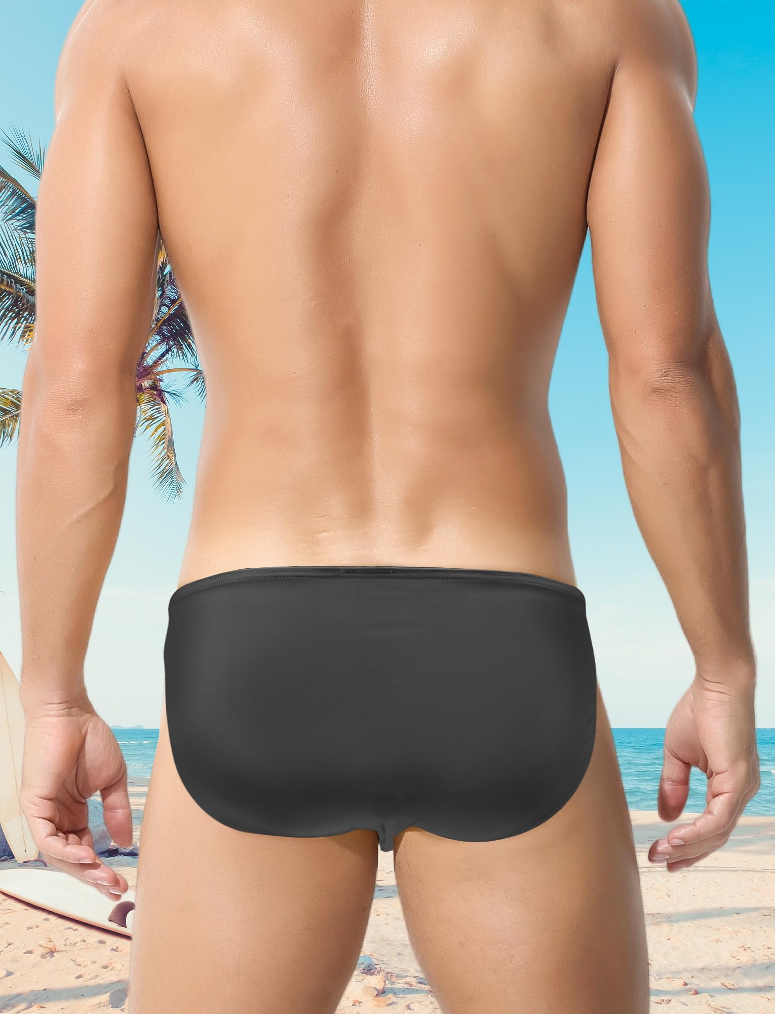 Bañador para hombre sexy con estampado de leopardo, traje de baño, bikini para hombre, push up playa, natación, surf S-XL