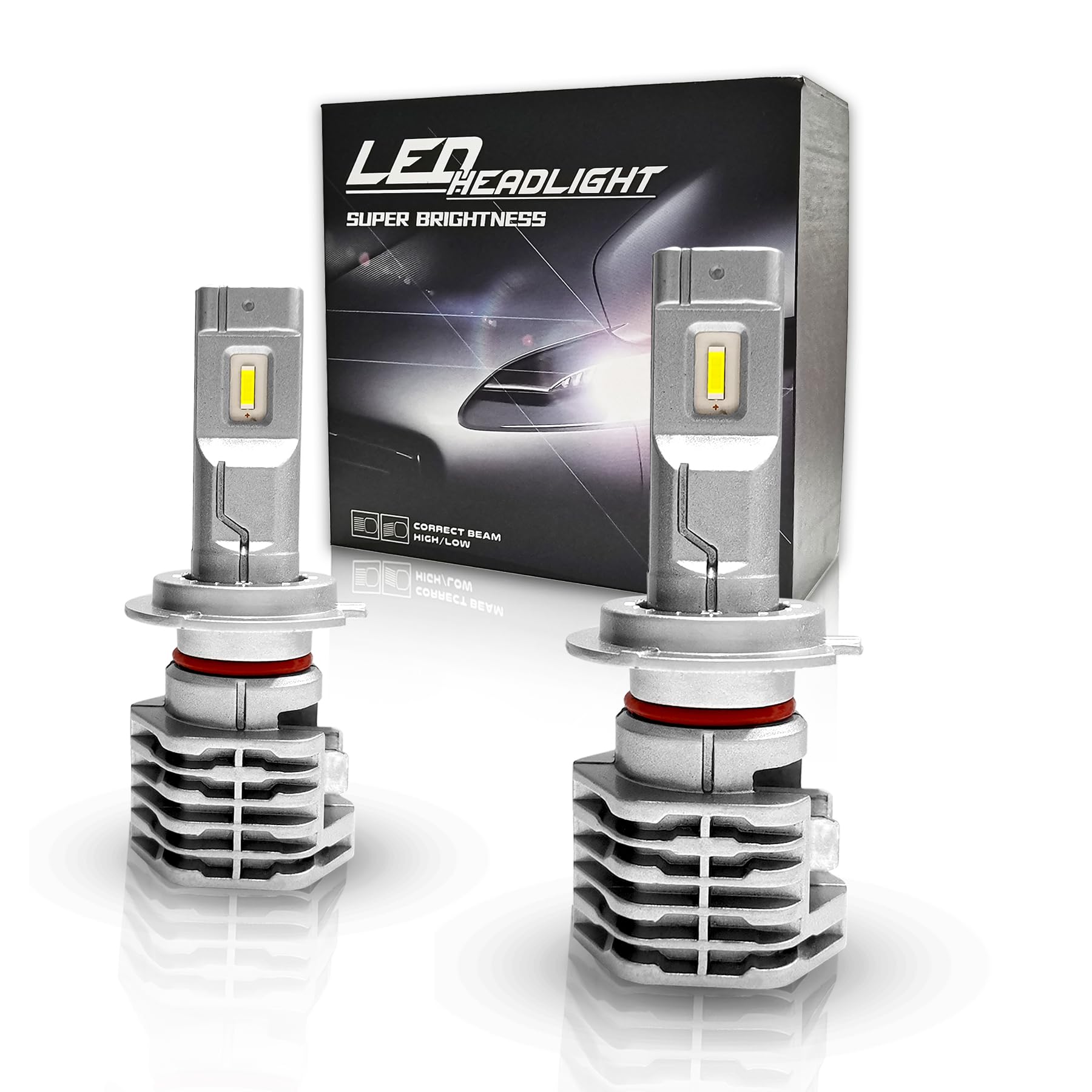 Amazon | POSTEK LEDヘッドライト 車用 H7 新車検対応 高輝度LEDチップ 
