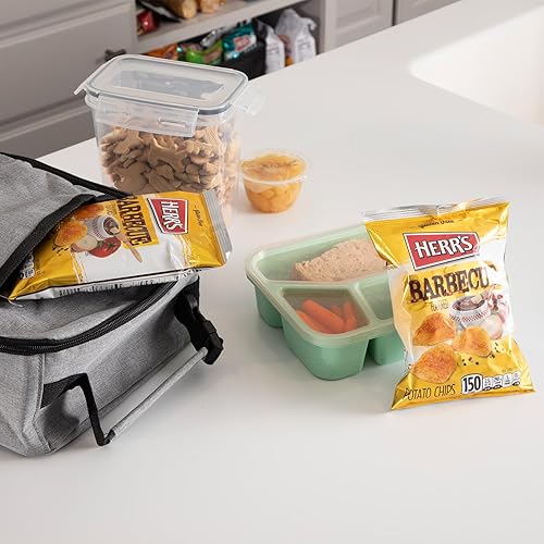 Miniatura 3 de Herr's Papas fritas para barbacoa, 1 onza (paquete de 42 bolsas) – Chips ahumados para barbacoa en bolsas tamaño aperitivo – Ideal para aperitivos