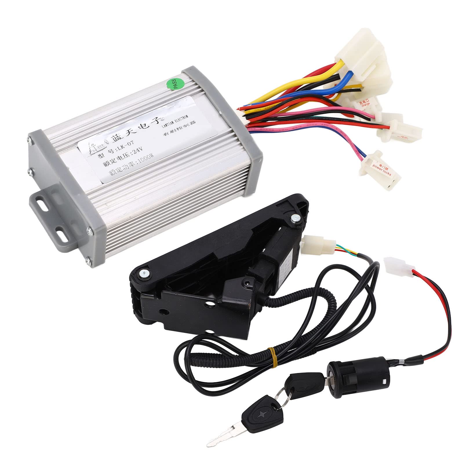 Haofy 24 V 1000W Gebürstete Elektrofahrradsteuerung mit Pedal -Drosselklappen -Kit für Stabil