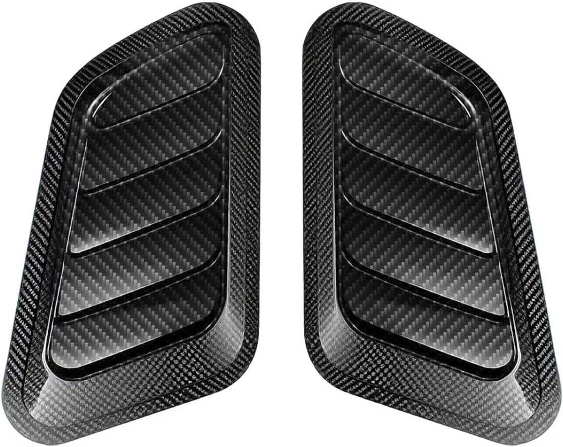 2PCS Car Hood Air Vent, Universal Hood Vents for Cars, Scoop Bonnet Air Vents Engine Hoods Kit, Intake Trim Cover Automotive Exterior Decor Accessories for Most Cars (Blue)
