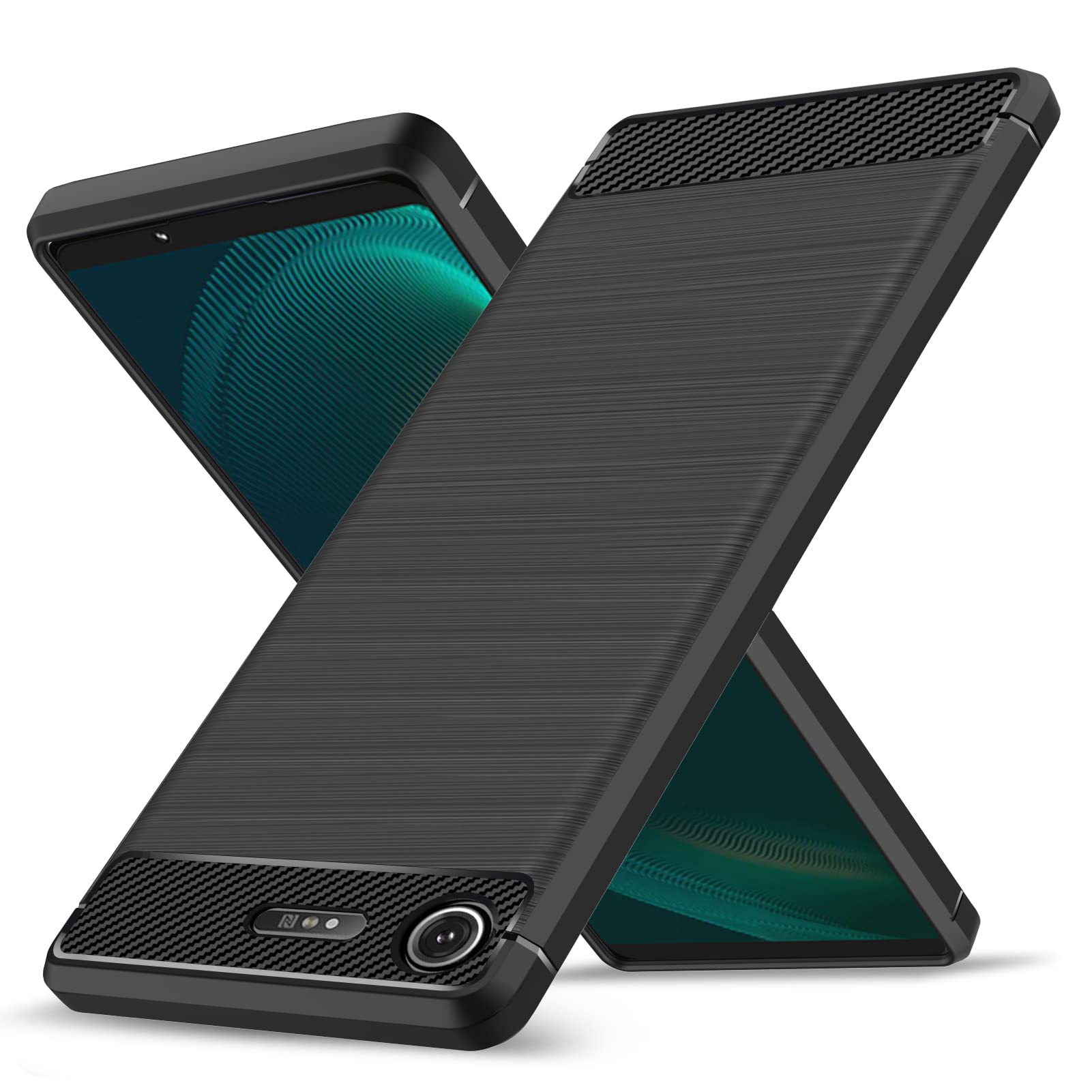 Amazon.co.jp: Xperia XZ1 ケース 耐衝撃 シリコン 炭素繊維 薄型