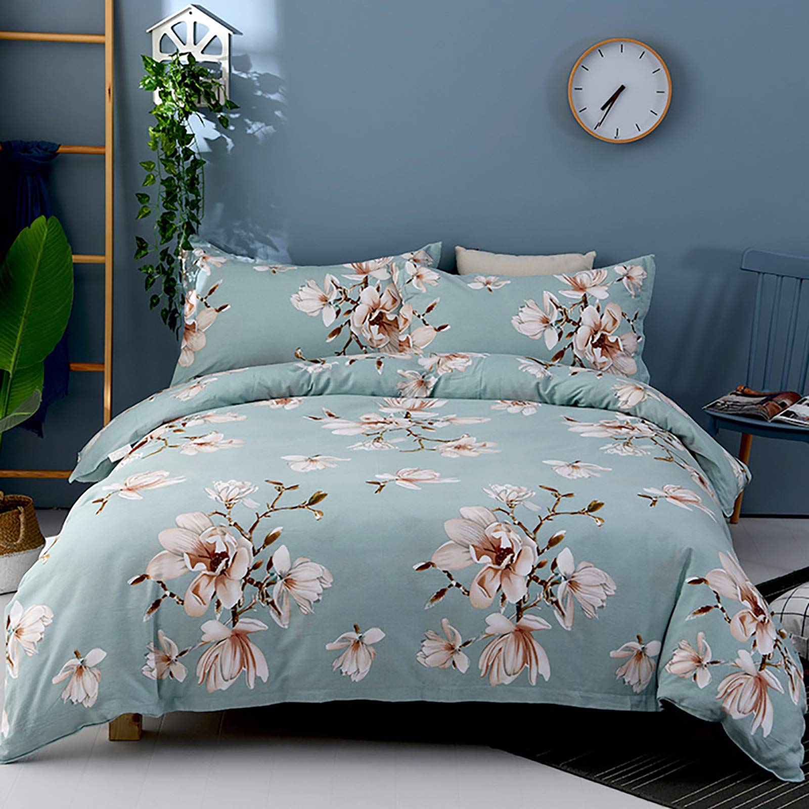 NgFTG Coral Fleece Thick Duvet Cover,Reversible Winter Quilt Cover,Warm Comfortable Quilt Cover,Breathable Plush Bedding Sets-B 180x220cm(71x87inch)