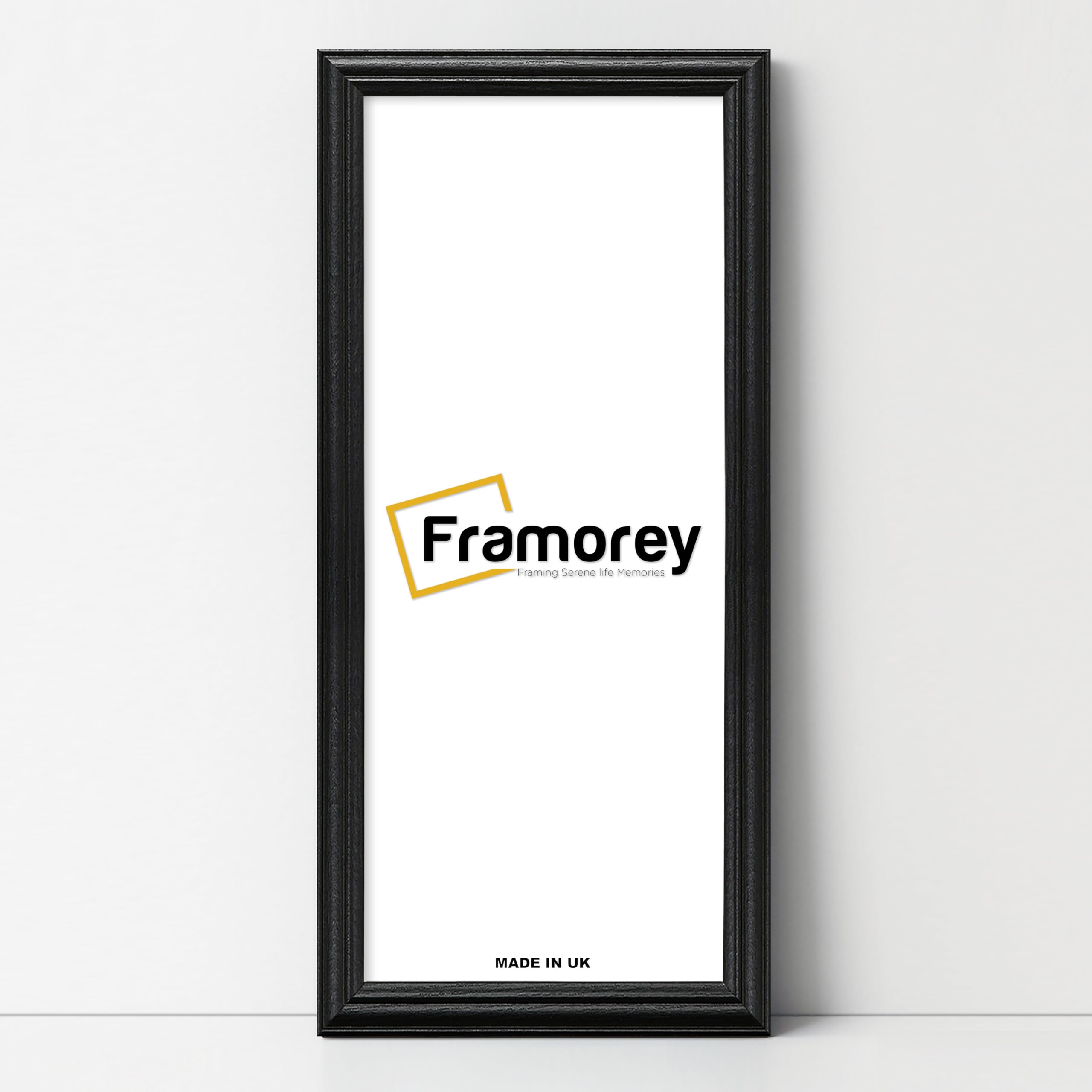 Framorey Framing Serene Life Memories Black Framorey Panoramic Style Picture Frame, 16X5 Inch Size Photo Frames, Lw Antique Poster Frame, Wall Hanging Oxford Frames, Photo Print Frame