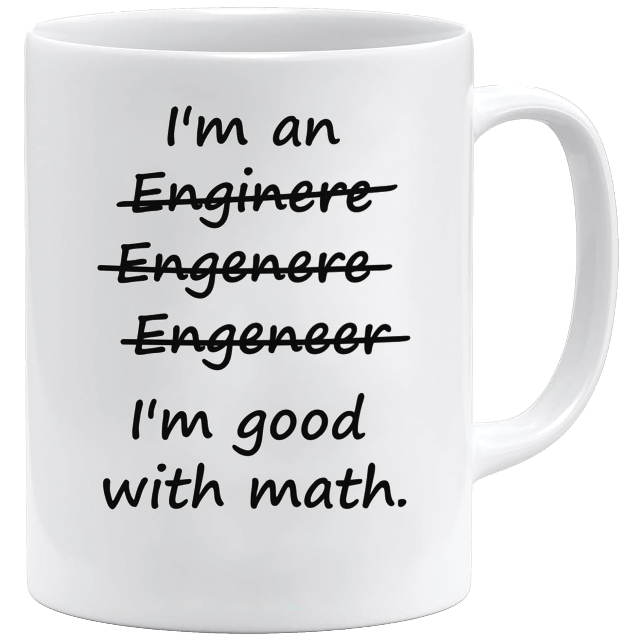 Acen Merchandise White Acen I'm An Engineer Mug | Funny Engineer Gift | Unique Christmas Gifts Idea | Student Gift | Graduation | Dishwasher And Microwave Safe