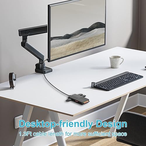 Miniatura 8 de Lector de tarjetas USB 3.0 para PC, lector de tarjetas de imagen XD Adaptador USB con 5 ranuras para tarjetas y 3 USB 3.0 para SD TF CF XD MS