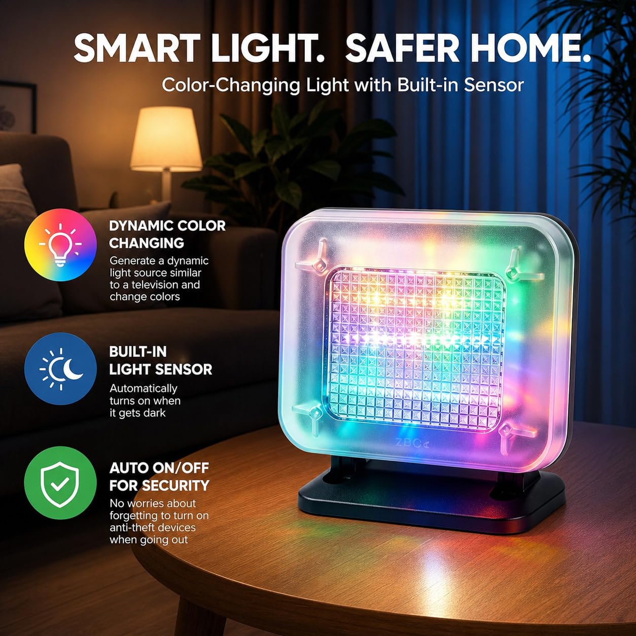 TV-Simulatore TV A LED, Simulatore Falso TV A Colori, Attraverso La Simulazione della Luce per L'Utilizzo Come Protezione Antieffrazione Big