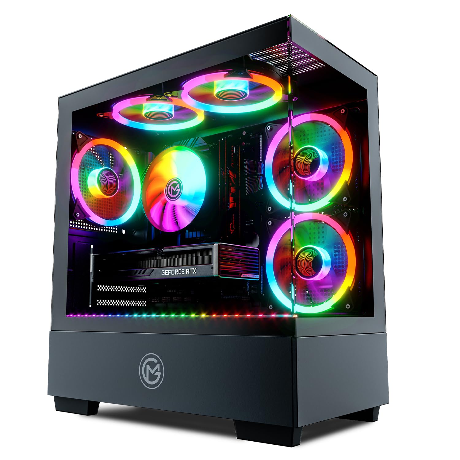 GameMachines Evolv - Gaming PC - AMD Ryzen 7 5700X - AMD Radeon RX 9060-1TB SSD - 16GB DDR4 - W-LAN - Win 11 Pro