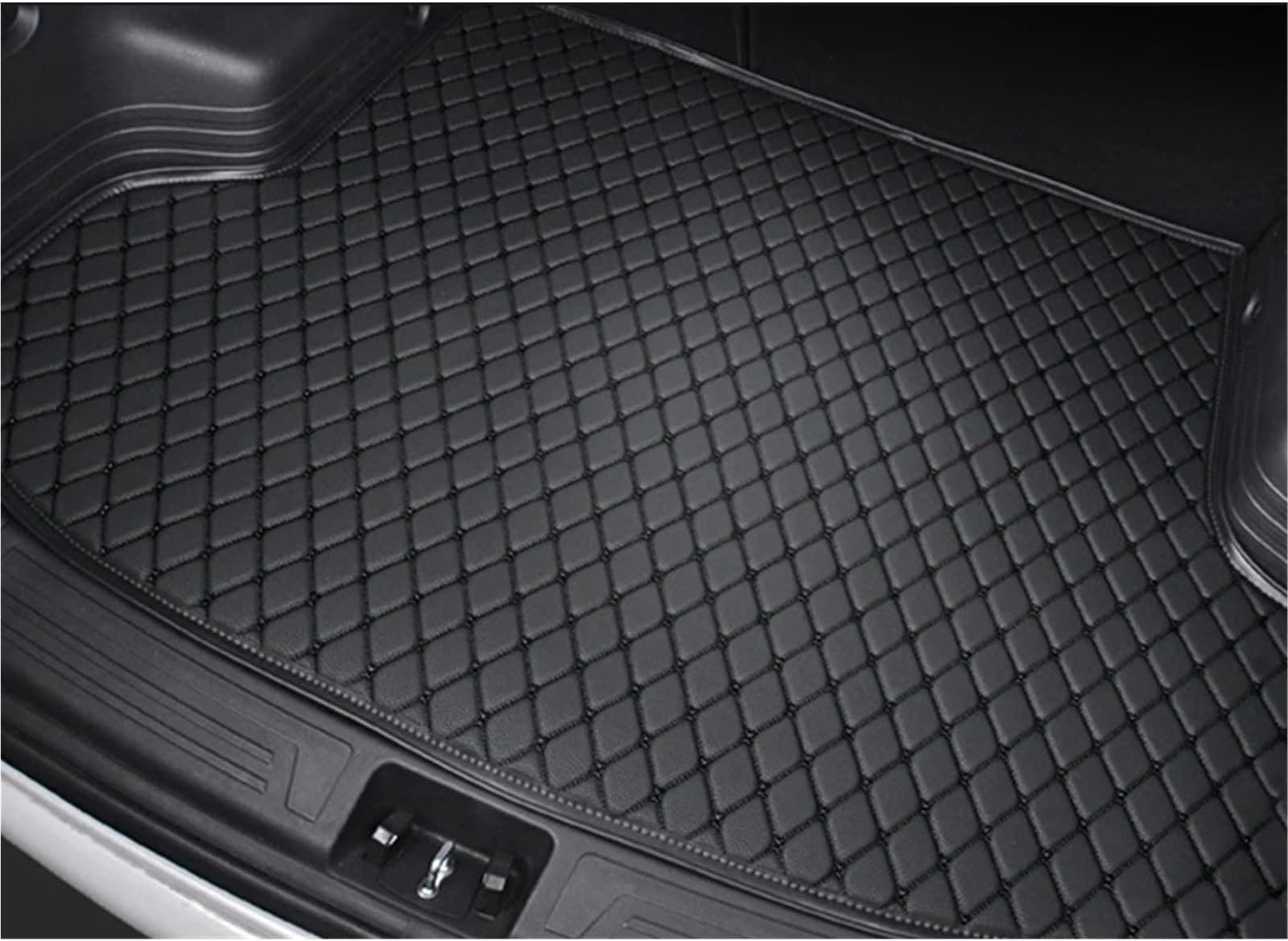 Car Boot Protector Mat For Chevy For Aveo Hatchbacks 2016 2015 2014 2013 2012 2011 Trunk Liner For Cargo Accessories Car Mats Boot Liner(Black)