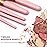ZOREYA Makeup Brush Set - 15 Pcs Premium Synthetic Foundation Concealers Eye Shadows Make Up Brush,Eyeliner Brushes(Pink)