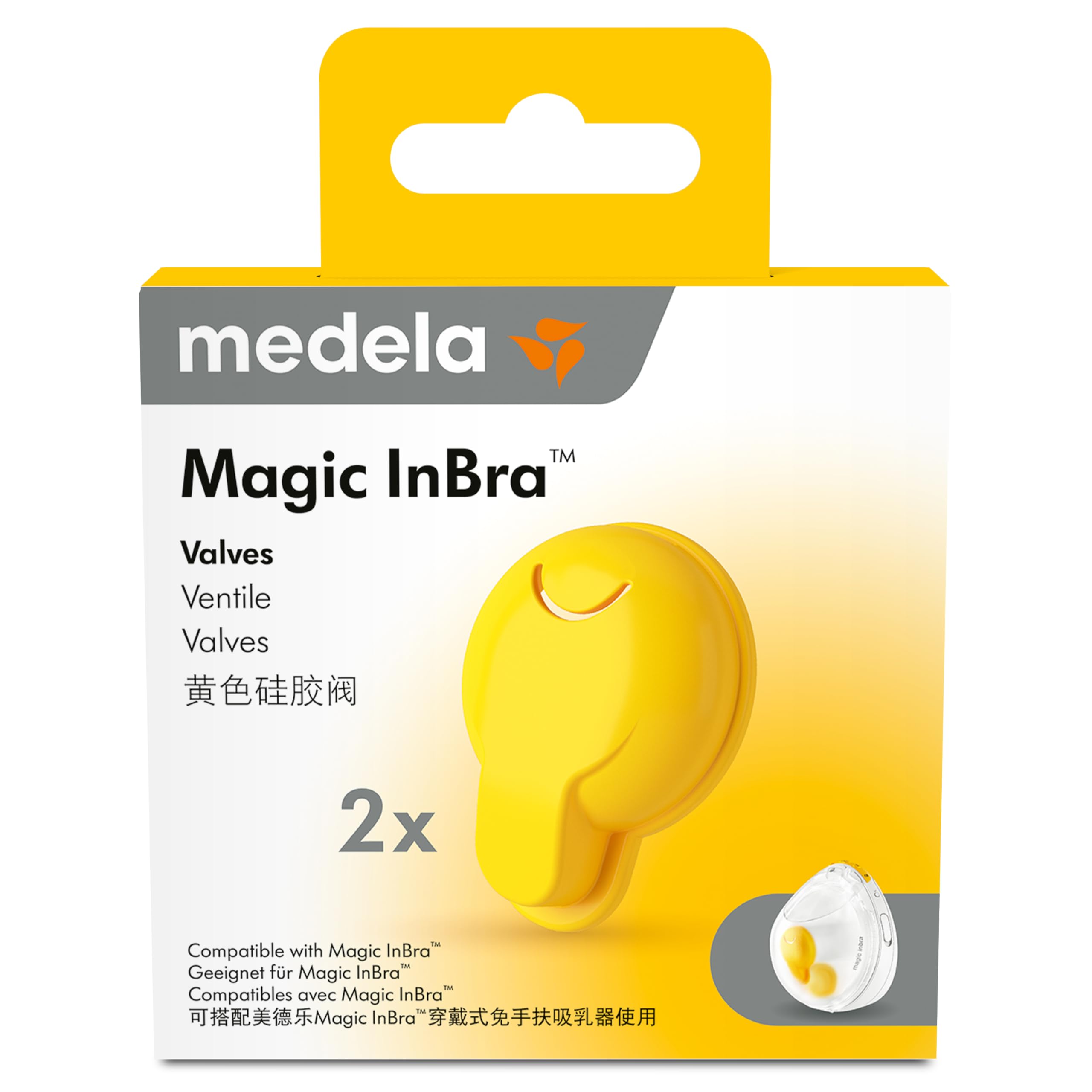 Medela Magic InBra Ventile (gelb)