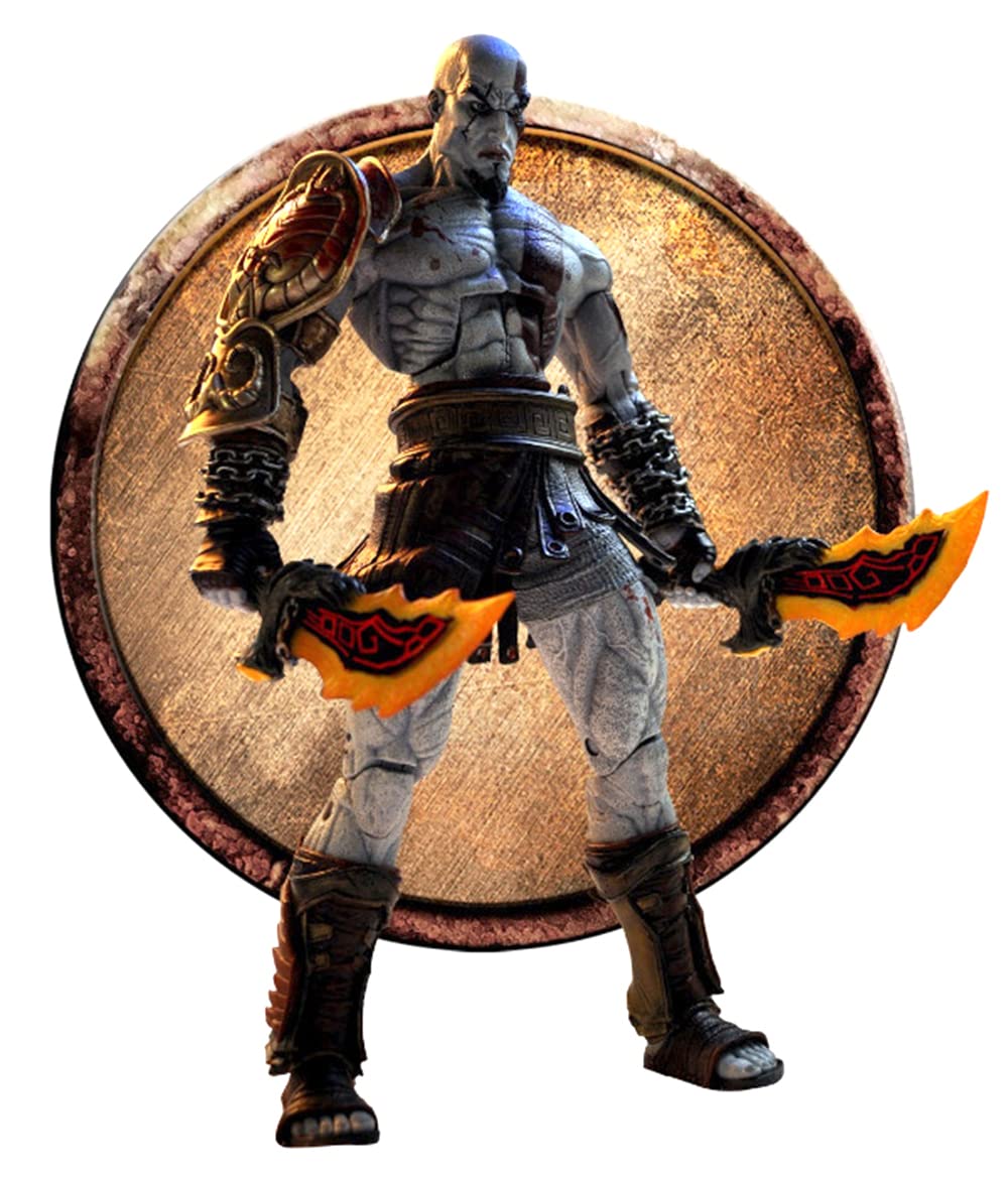 god war - 7.9" Scale Action Figure - Kratos with Fittings Replaceable Head