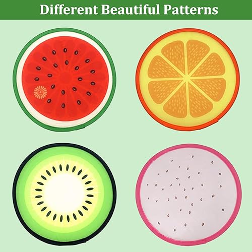 Miniatura 2 de MXY Ventilador de mano plegable de verano, ventilador de mano plegable redondo para uso diario personal, decoración, boda, decoración de fiesta,