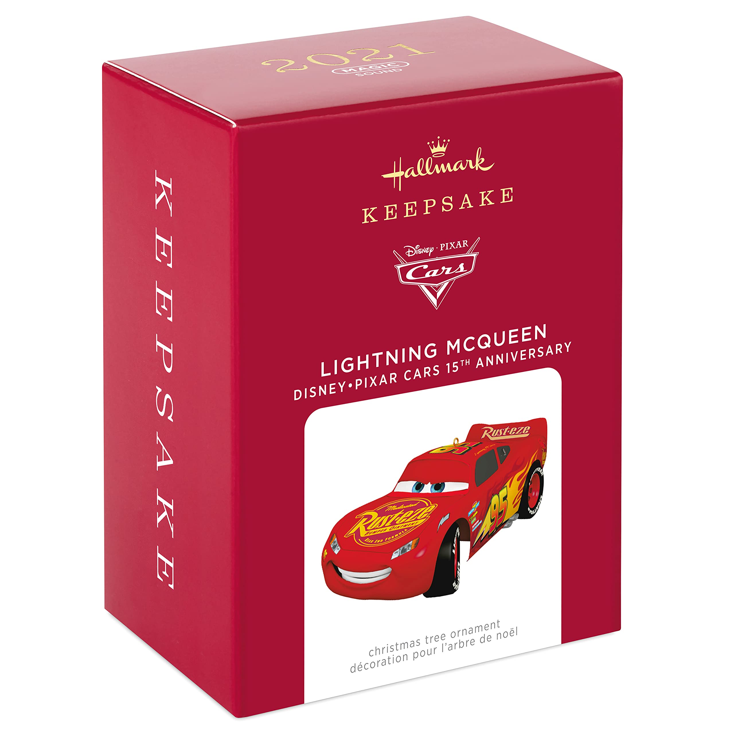 Hallmark Keepsake Christmas Ornament 2021, Disney/Pixar Cars 15th
