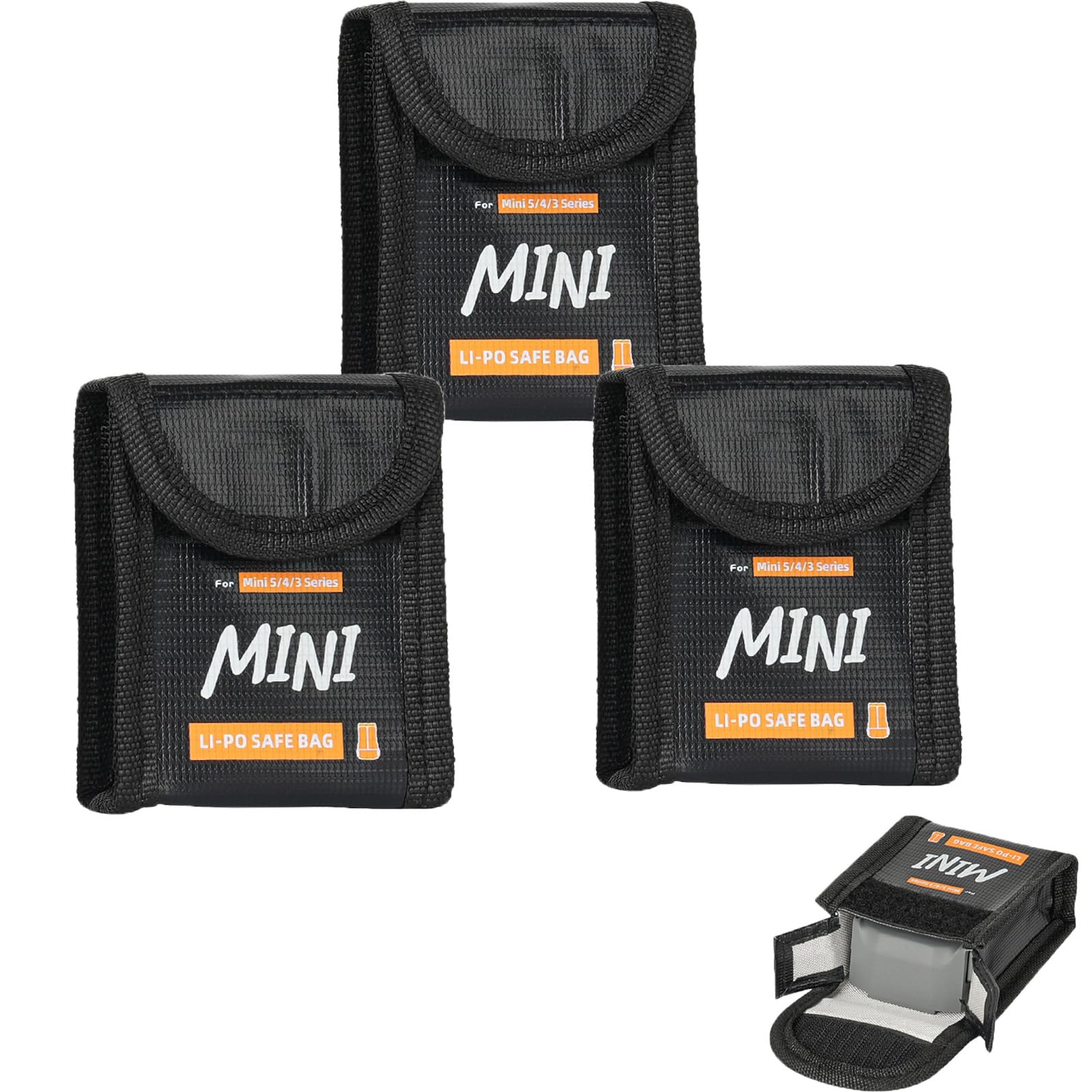 Lipo Torba sejfowa na baterie do DJI Mini 5 Pro/4 Pro/3 Pro/Mini 3 ognioodporna, przeciwwybuchowa, etui ochronne, bezpieczne ładowanie, torba do przechowywania, akcesoria dronowe, Na 1