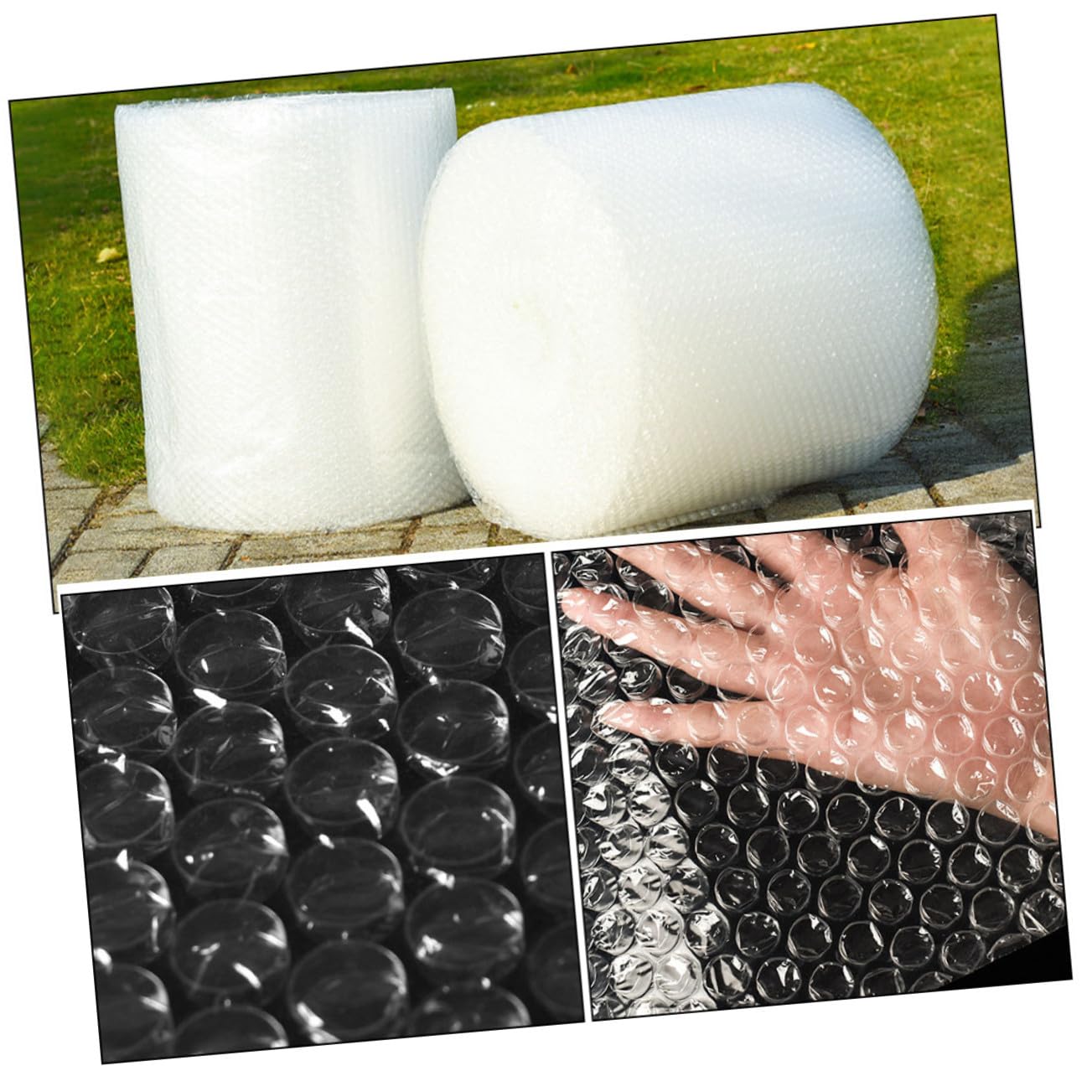 Homoyoyo Película de Burbujas para Embalaje, Material Ldpe Ecológico y Anti Golpes para Protección en Transporte y Envío de Objetos Delicados