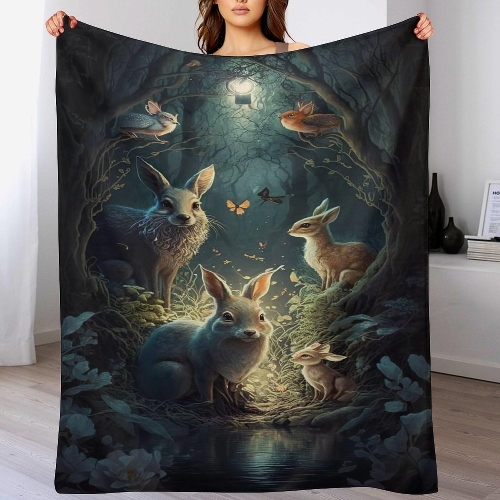 Couverture moelleuse lapin mignon pour créer un cocon de douceur unique