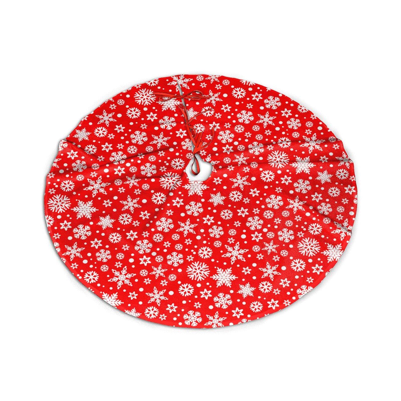 Fiocchi Per Albero Di Natale Mnsruu Gonna Per Albero Di Natale Con Fiocchi  Di Neve In Fiocchi Albero Natale, image size:1600x1600