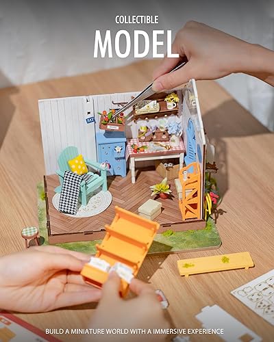 Miniatura 3 de Rolife Kit de casa de muñecas en miniatura para adultos, kit de modelo de mini invernadero, mini cosas, kits de manualidades para adultos, kit de