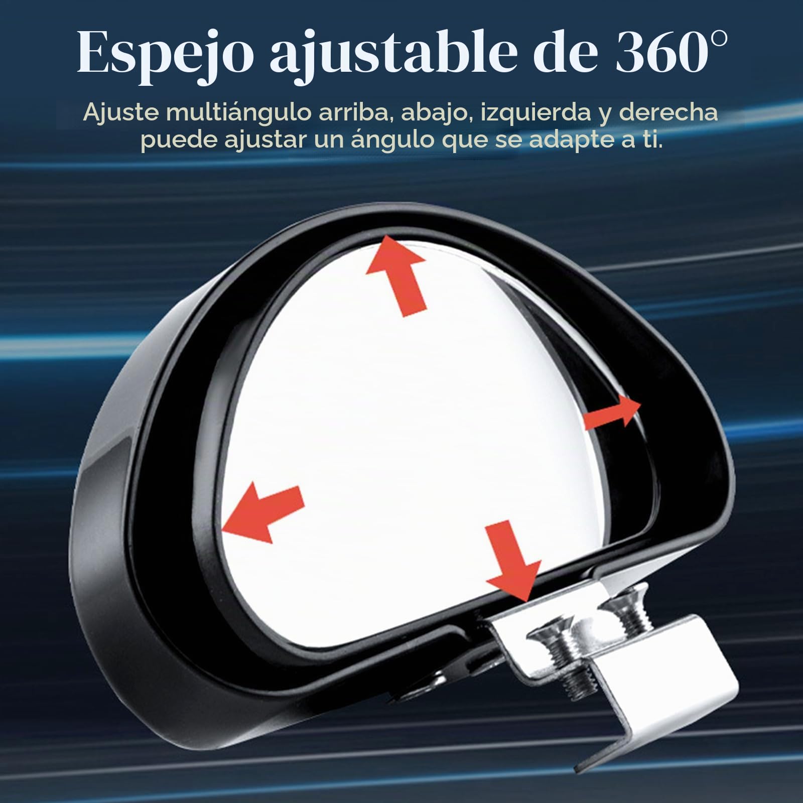 Srup 2 Pcs Auto Espejos de Punto Ciego, Retrovisores de Ángulo Muerto para Coche, Espejos de Punto Ciego, Espejo Retrovisor Apto Para Todo Tipo de Vehículos