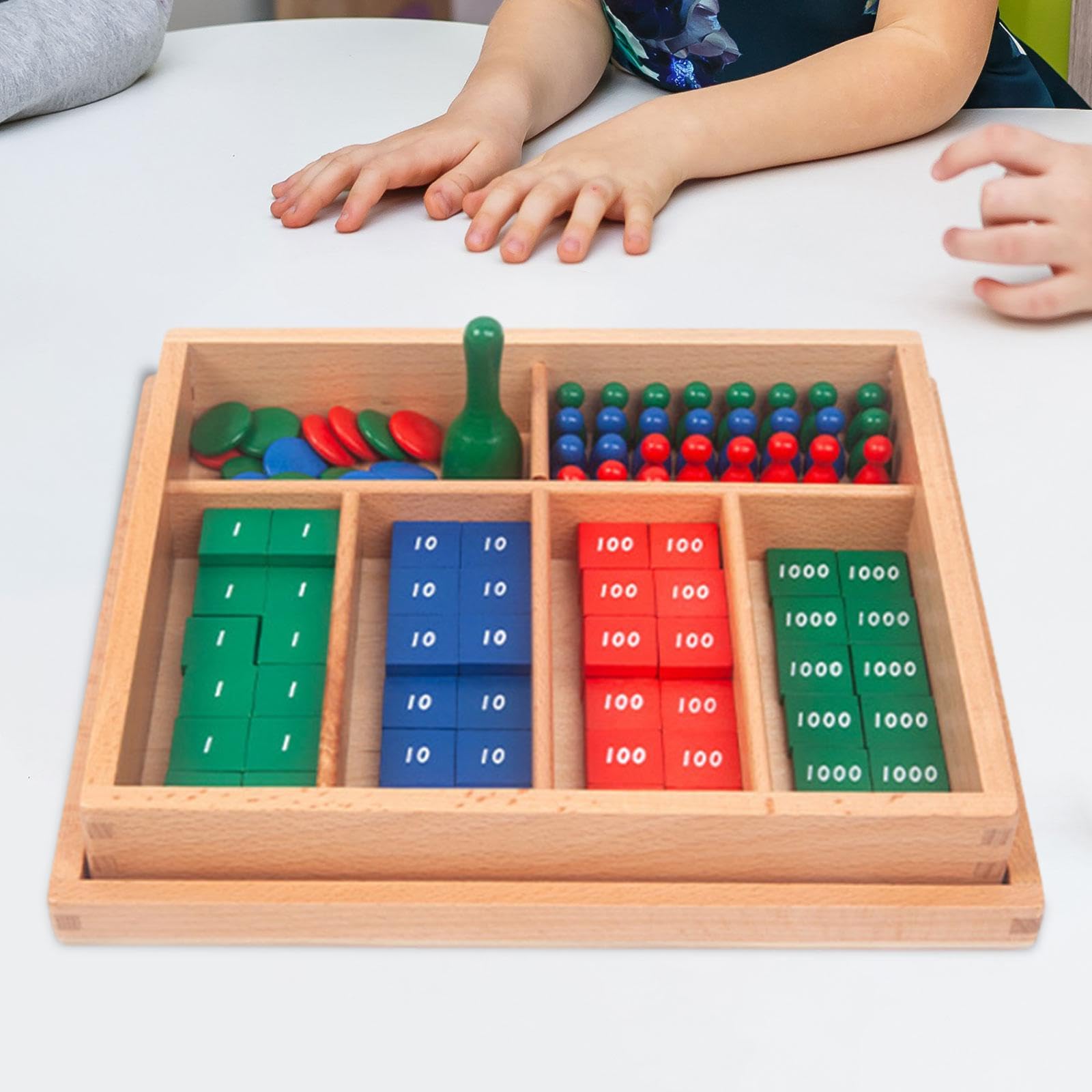 Juego de Sellos, Material Didáctico Matemático, Juguete Matemático Profesional, Herramienta de Aprendizaje Temprano para Niños Y Niñas de 3
