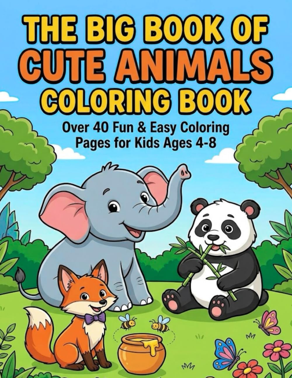 My First Zoo Coloring Book: Simple Animals to Color for Toddlers and Preschoolers