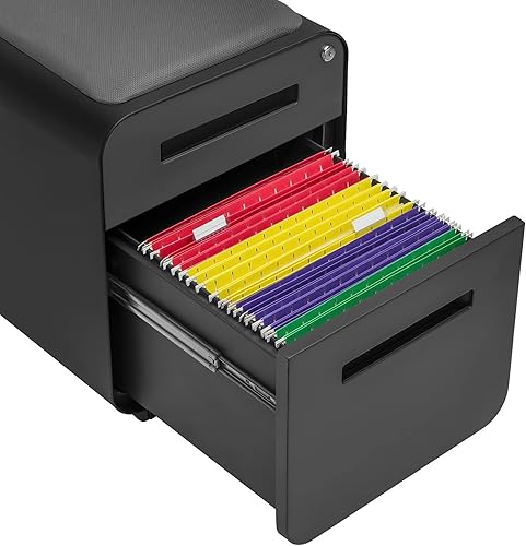 Miniatura 6 de Laura Davidson Furniture Archivador Stockpile Mini con 2 cajones, versión corta (negro)