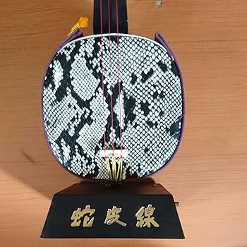 Amazon | レトロ三線型 蛇皮線オルゴール | オルゴール | おもちゃ