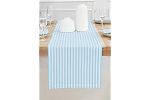 PurpleEssences:Striped Table Runner 90 inches Long