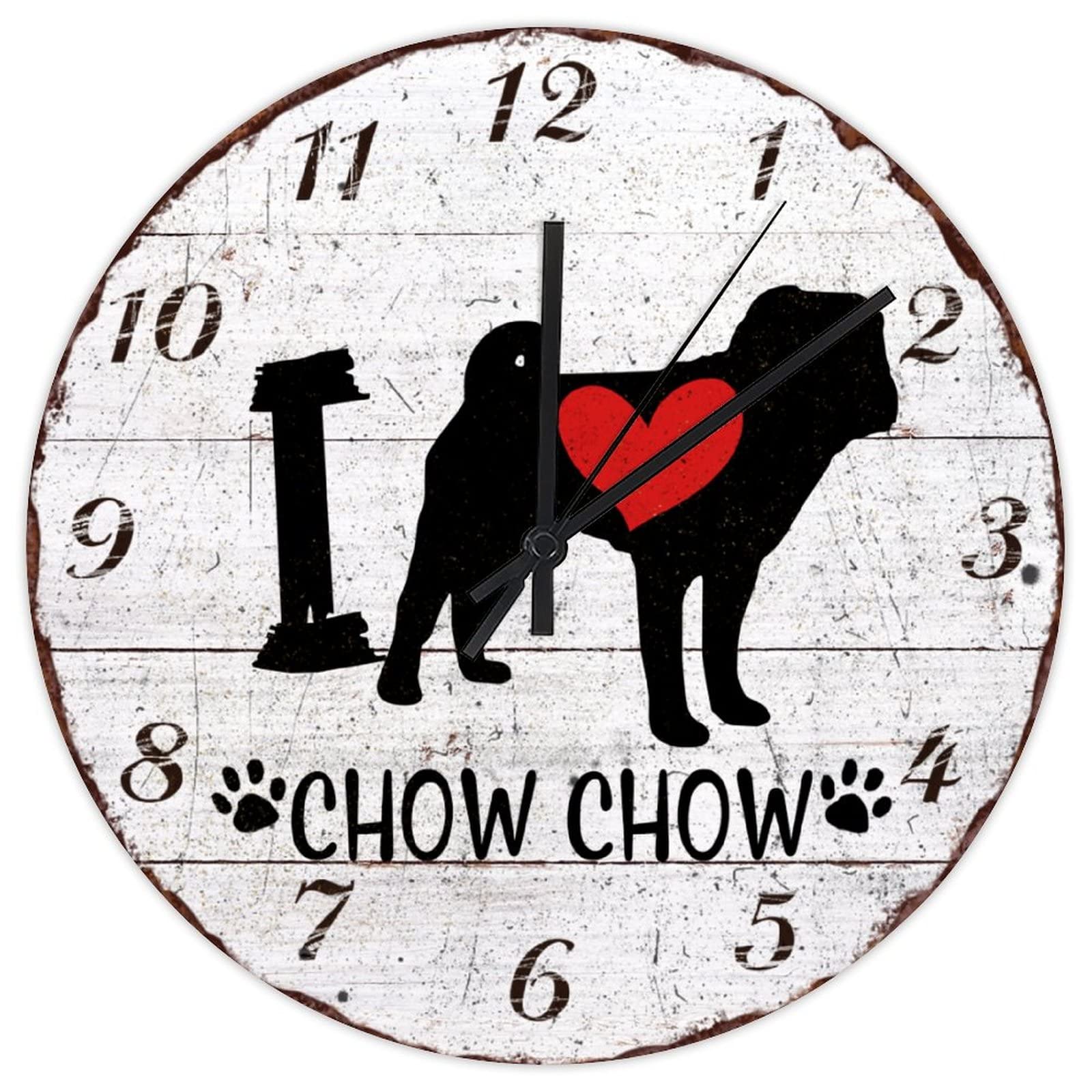 Horloge Chow Chow silencieuse pour en finir avec le tic-tac stressant