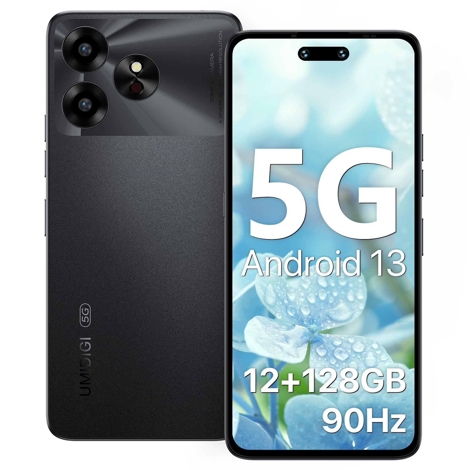 Amazon | UMIDIGI G6 5G スマホ 本体 SIMフリー 6.57インチ 90Hz 12GB+ 