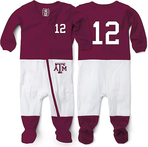 Baby College Sports Fan Football Jersey Sleeper