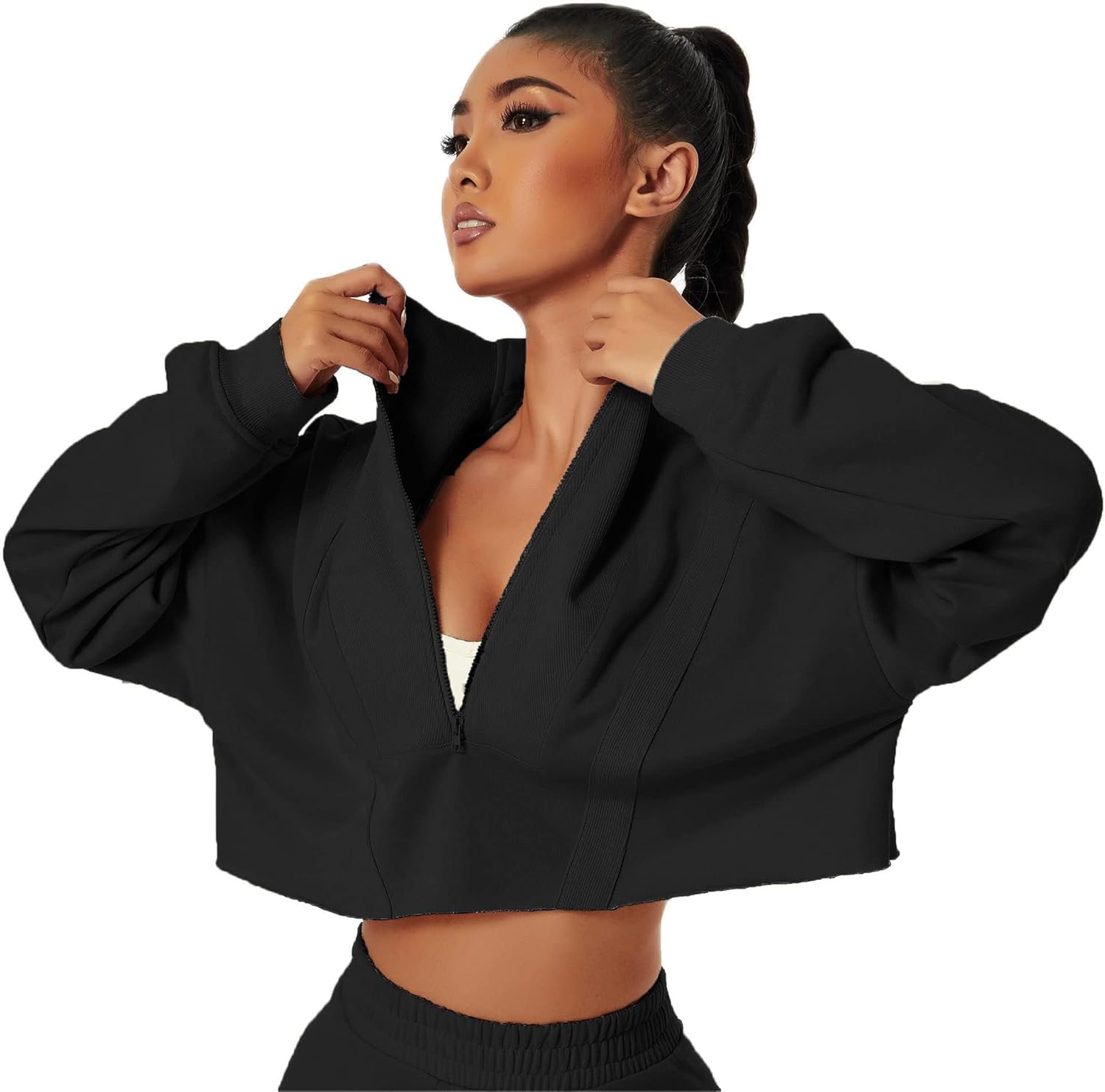 HerGymClothing Women's Cropped Sweatshirt