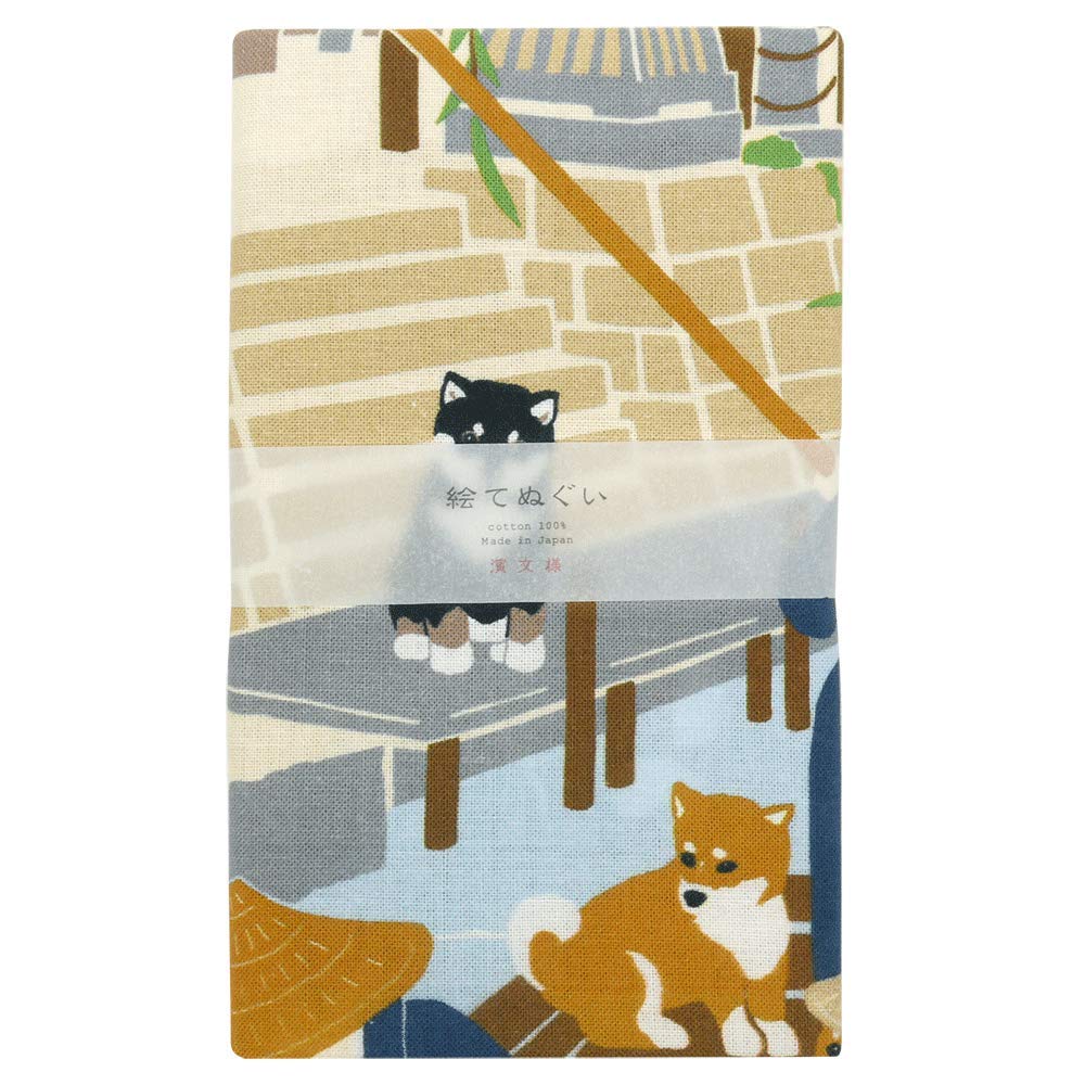 HAMAMONYO Handtuch Shiba Inu Fluss Tour Nassen Tenugui