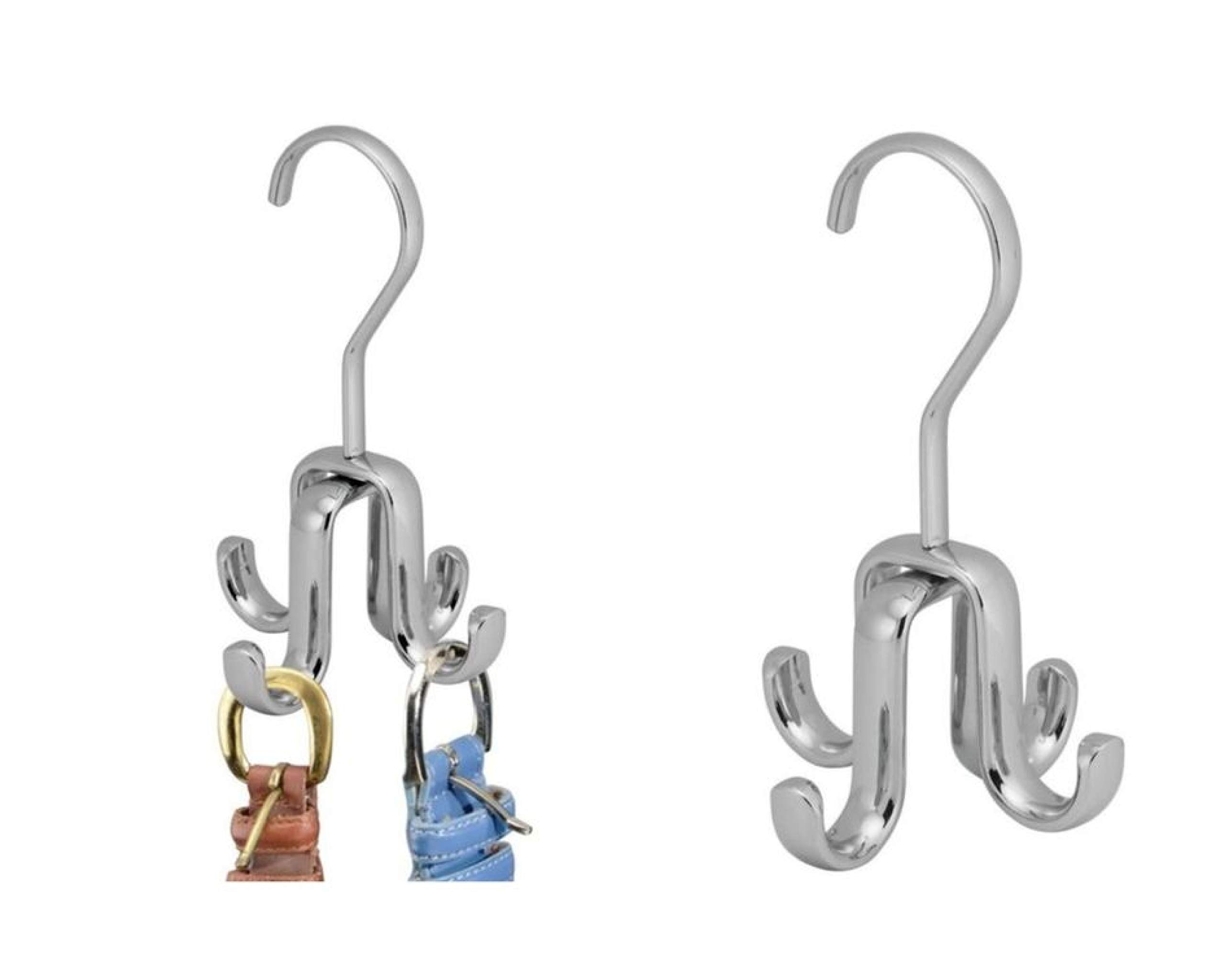 iDesign Axis Hanging Closet Organizer Hook - 3.75" x 6", Chrome