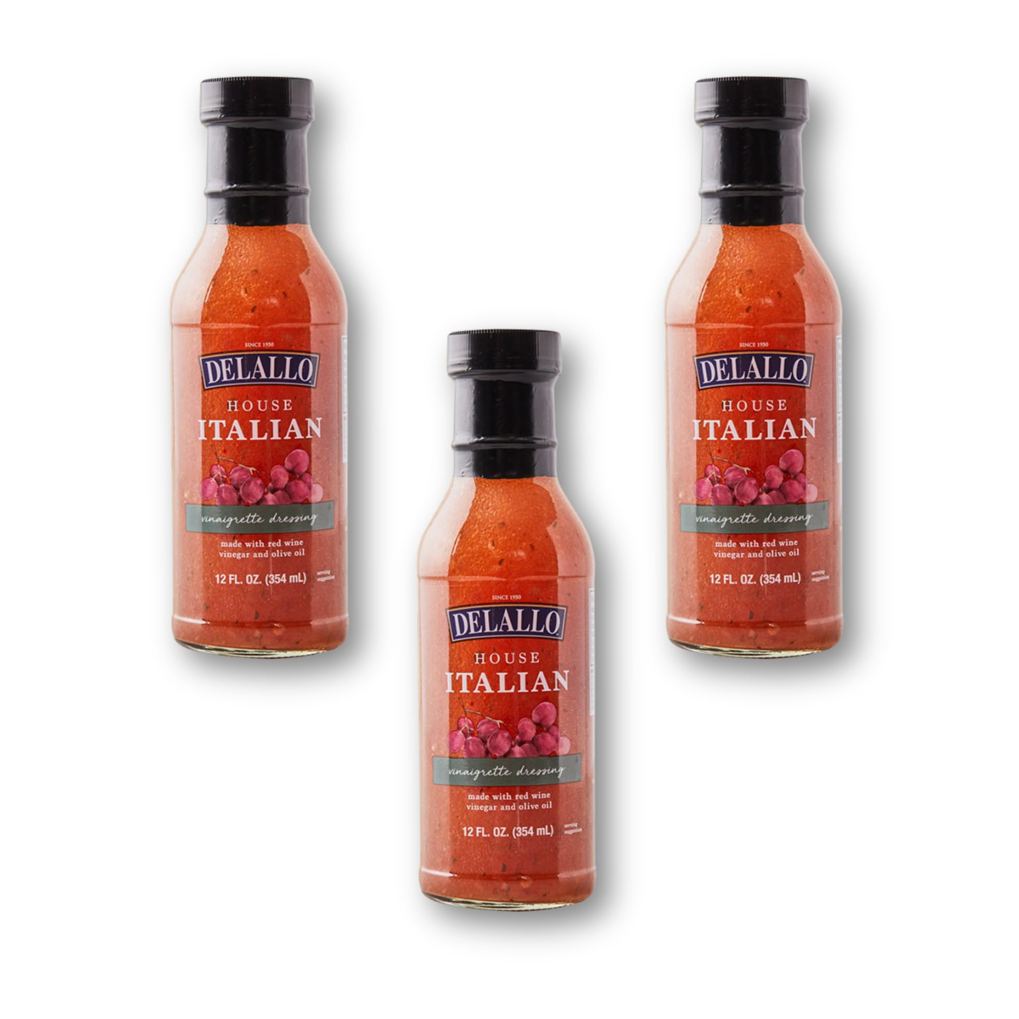 Amazon.com : DeLallo House Italian Dressing, Made with Red Wine Vinegar and  Extra Virgin Olive Oil, Authentic Italian Recipe, Vegan, For Salads and  Marinades, (3 Pack) : Grocery & Gourmet Food