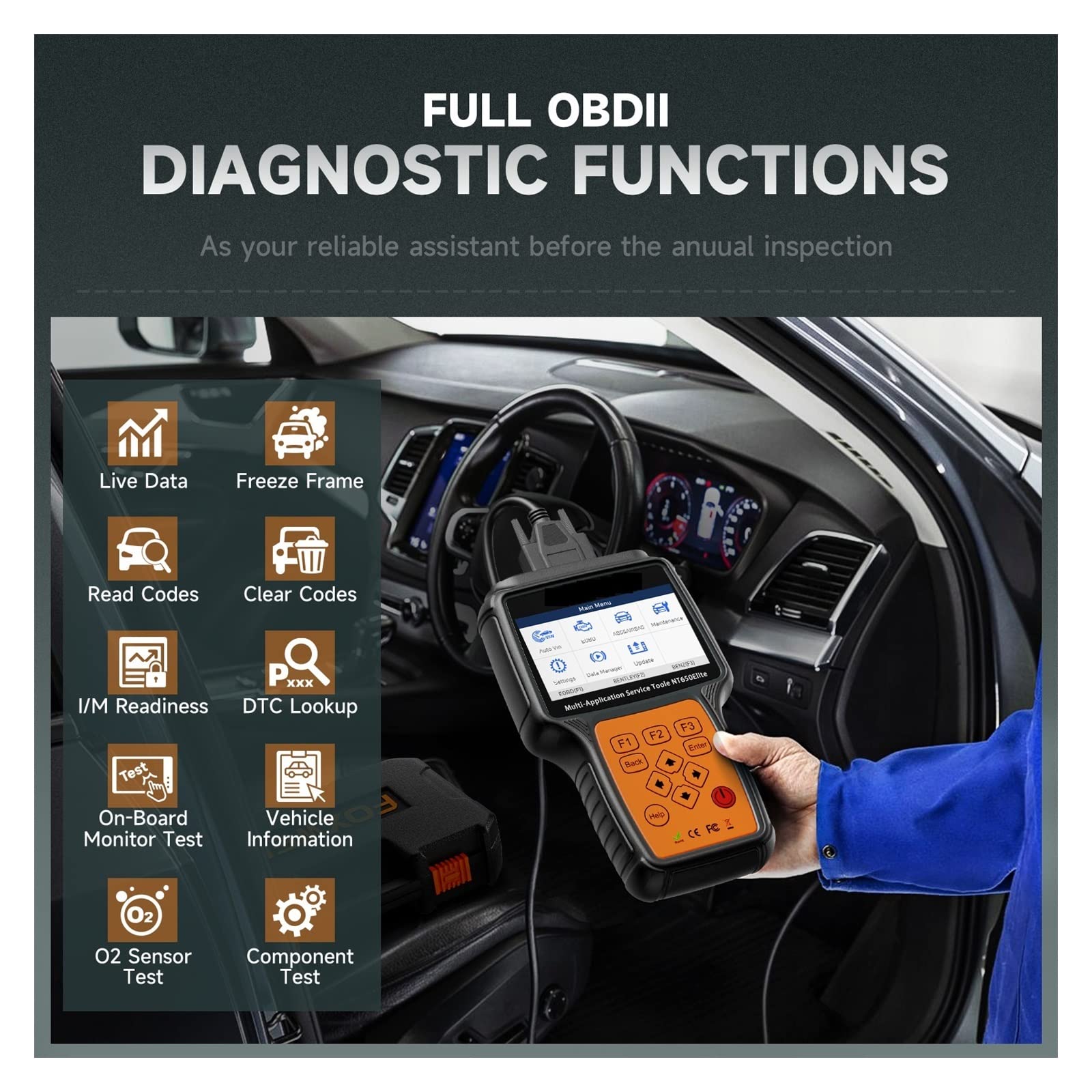 Escáner de Pared, Restablecimiento De La Herramienta Diagnóstico Profesional del Automóvil Escáner Automotriz para detectar Metales y Madera