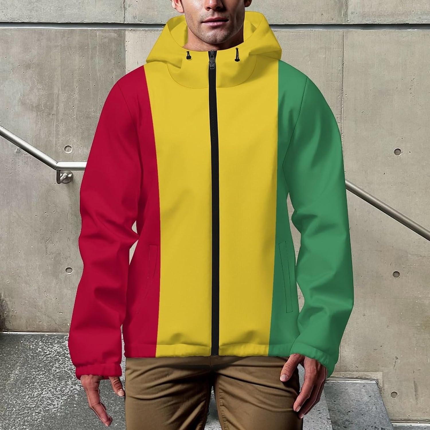 Adugen Origei Man’s Hungary Flag Cool Jacket And Resistant Coats College Outwear