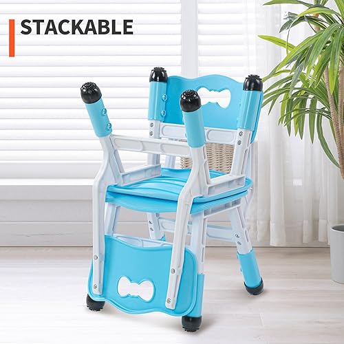 Miniatura 6 de UNICOO Silla para niños, silla de aula para niños adecuada para el aula familiar, preescolar, guardería, sala de juegos, silla infantil de altura