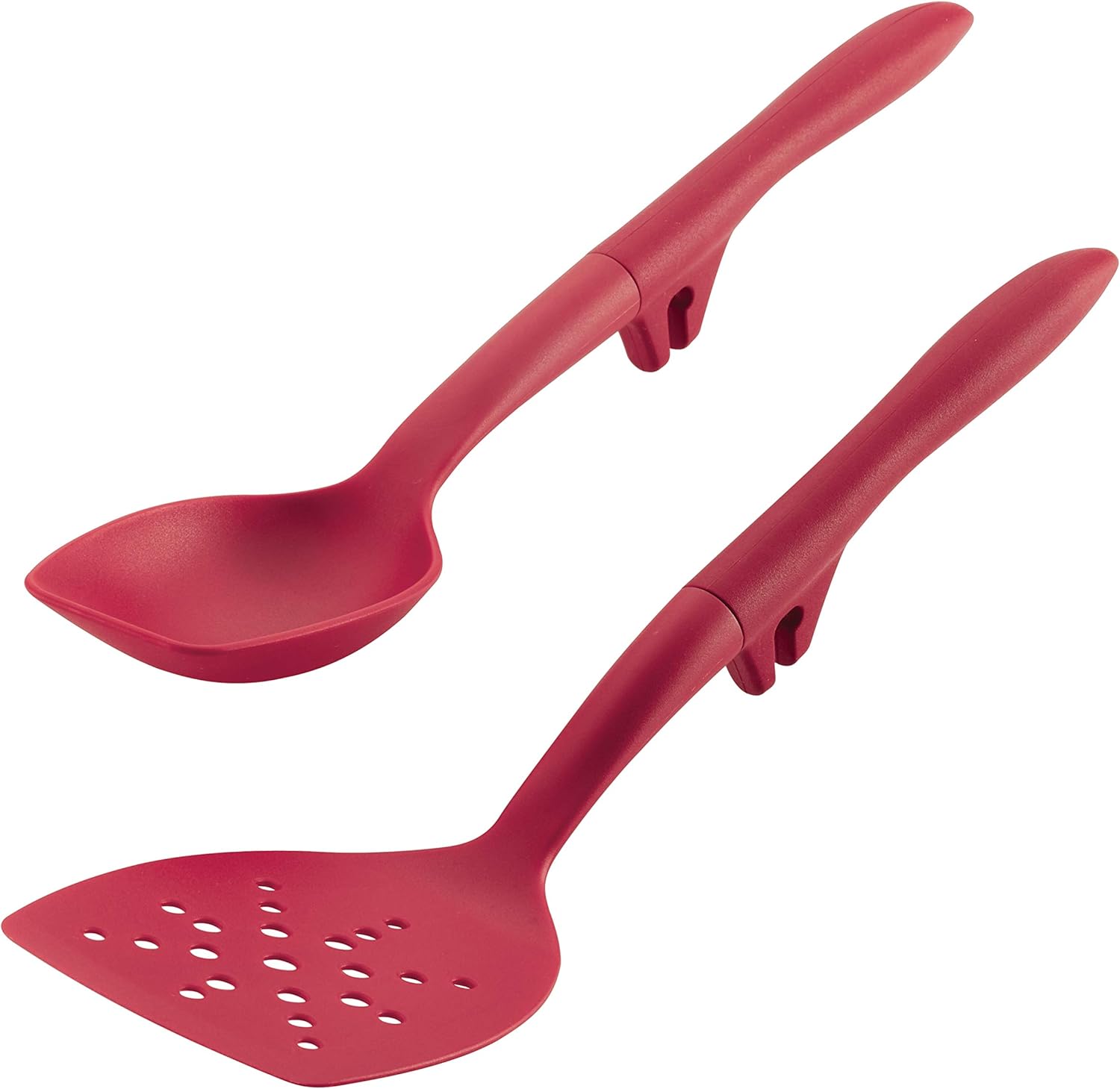Rachael Ray Tools and Gadgets Flexi Turner and Scraping Spoon Set / Cooking Utensils – 2 Piece, Red Rachael Ray Tools and Gadgets Flexi Turner and Scraping Spoon Set / Cooking Utensils – 2 Piece, Red