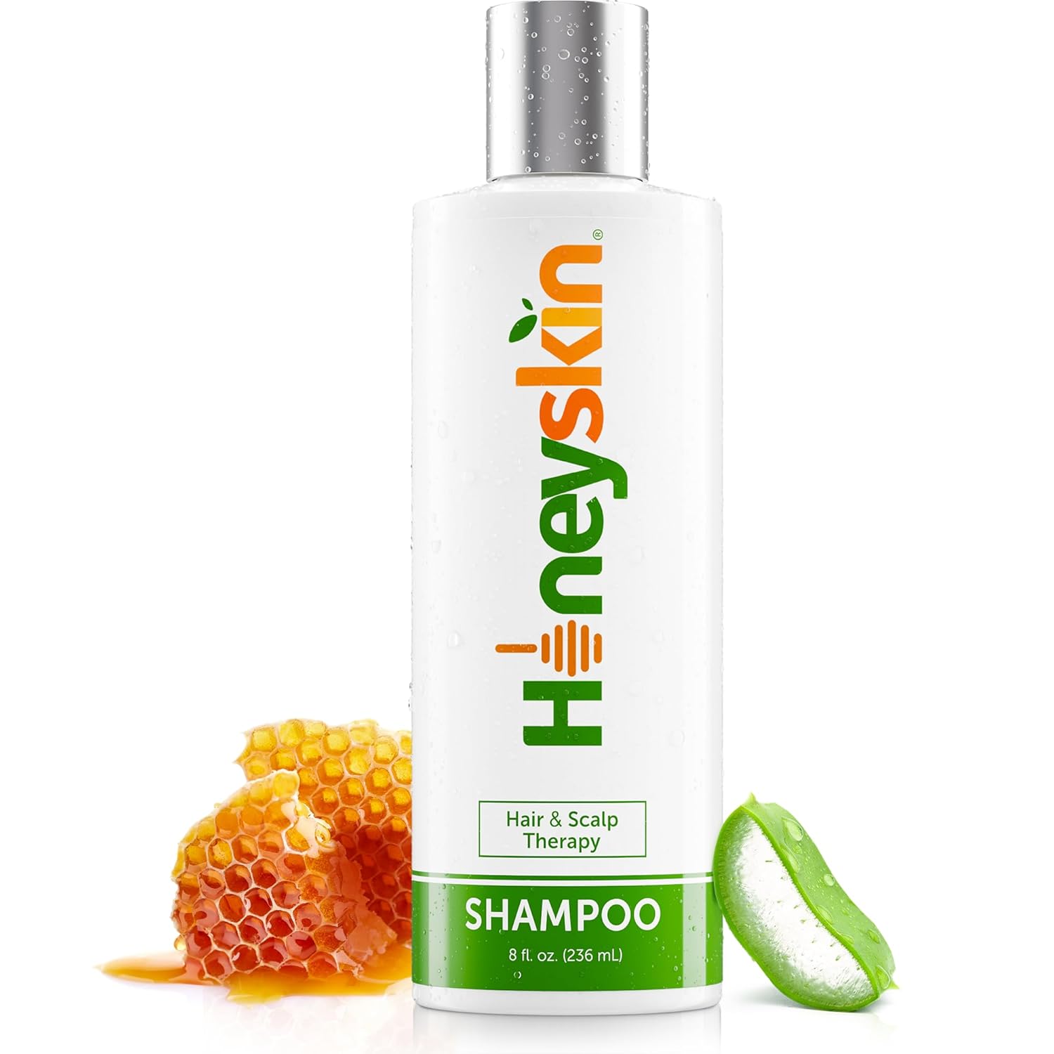 Honeyskin Hair Growth Shampoo for Men and Women with Manuka Honey – Supports Thinning Strands – Sulfate-Free Formula for Color-Treated Scalp & Dryness (16 oz)