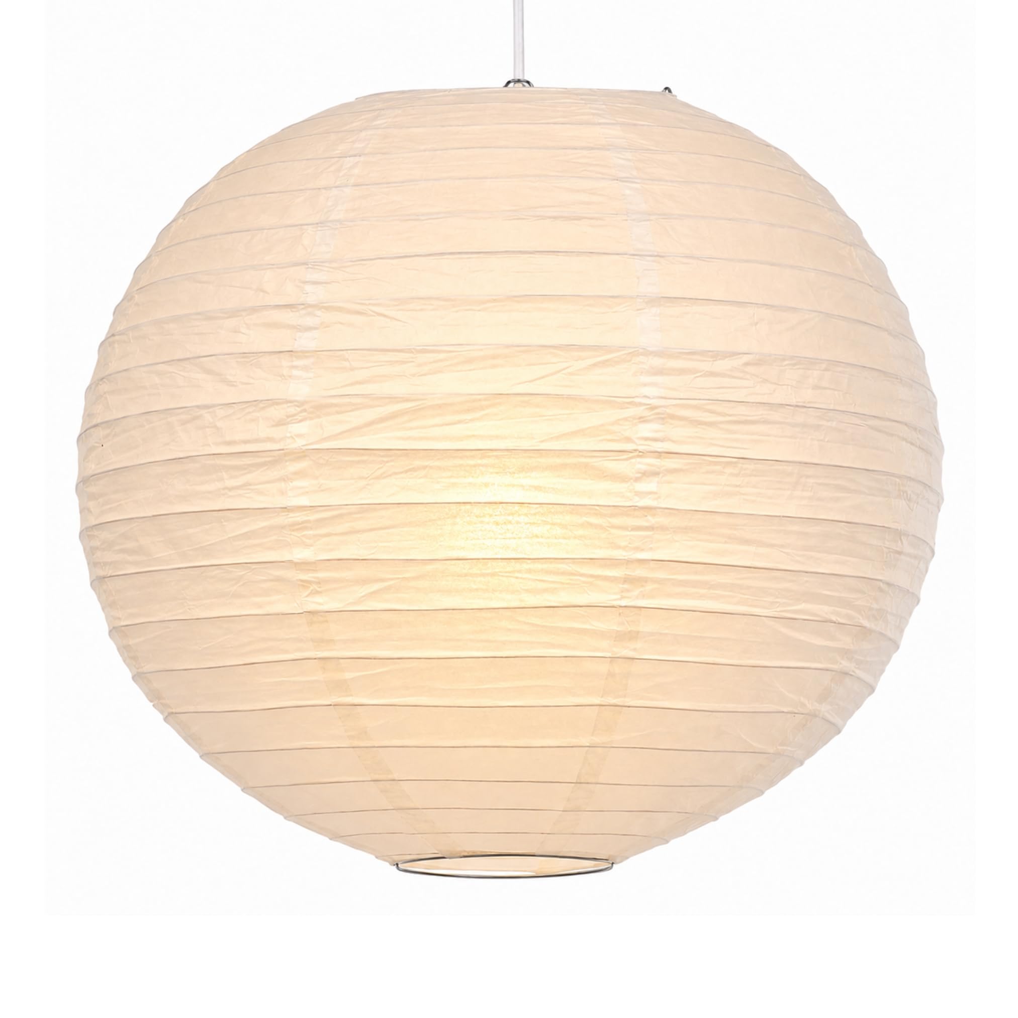 Quality White Regular Wire Paper Lantern Light Shade Lampshade - Large (6716-40cm)