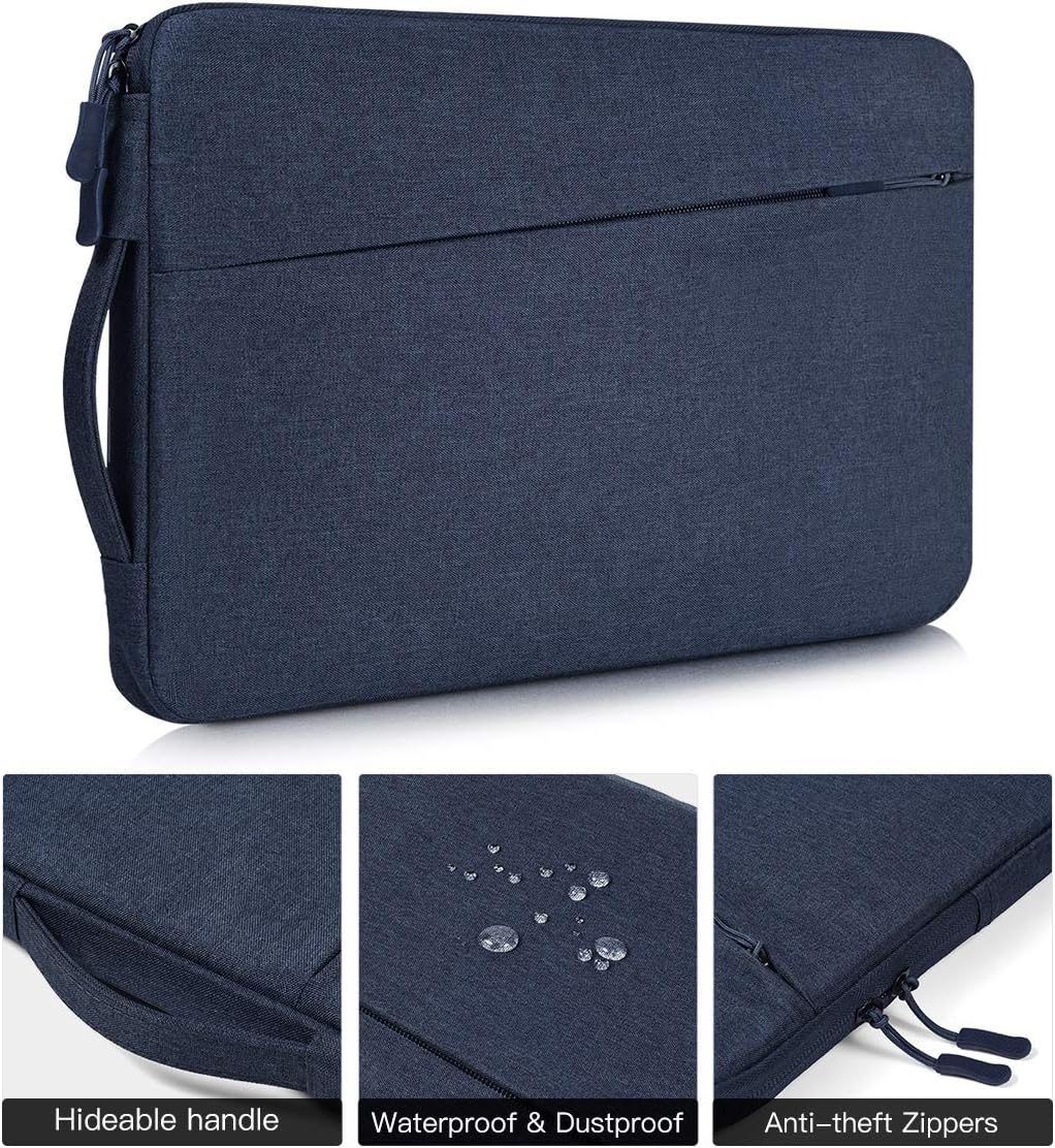 11.6-12.3 Inch Laptop Bag Case for Men Women Briefcase with Handle for HP Pavilion x360 11.6, Lenovo Chromebook C330 11.6, DELL XPS 13 7390 9380, Dell Acer ASUS Samsung Chromebook Carrying Bag, Blue