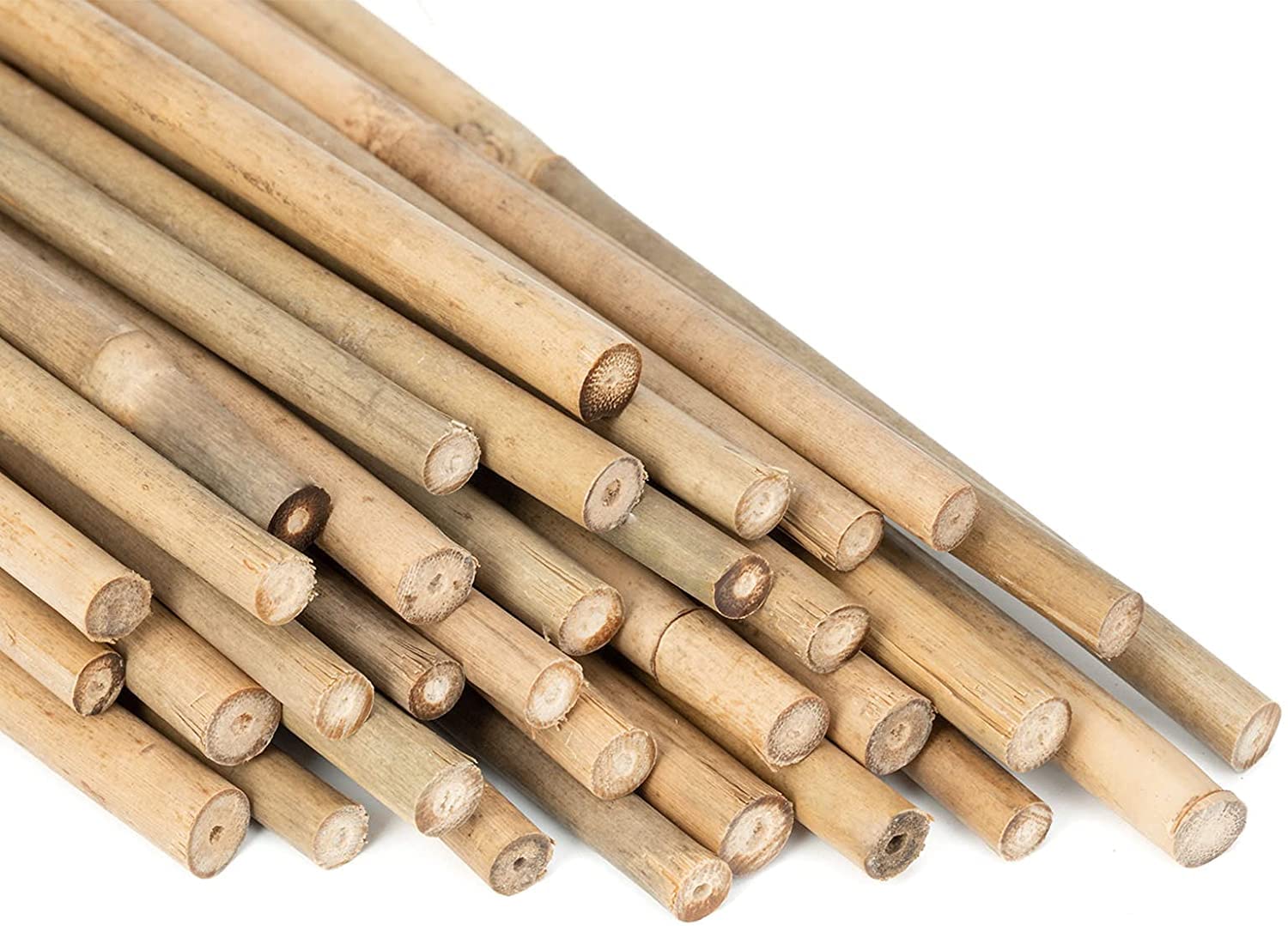 2ft-3ft-4ft-5ft Bamboo Canes/Stake/Pole Garden Plant Flower Support Sticks Outdoor/Indoor Plants Support Natural Strong (30, 3ft -90cm (10-12mm)) — image 1